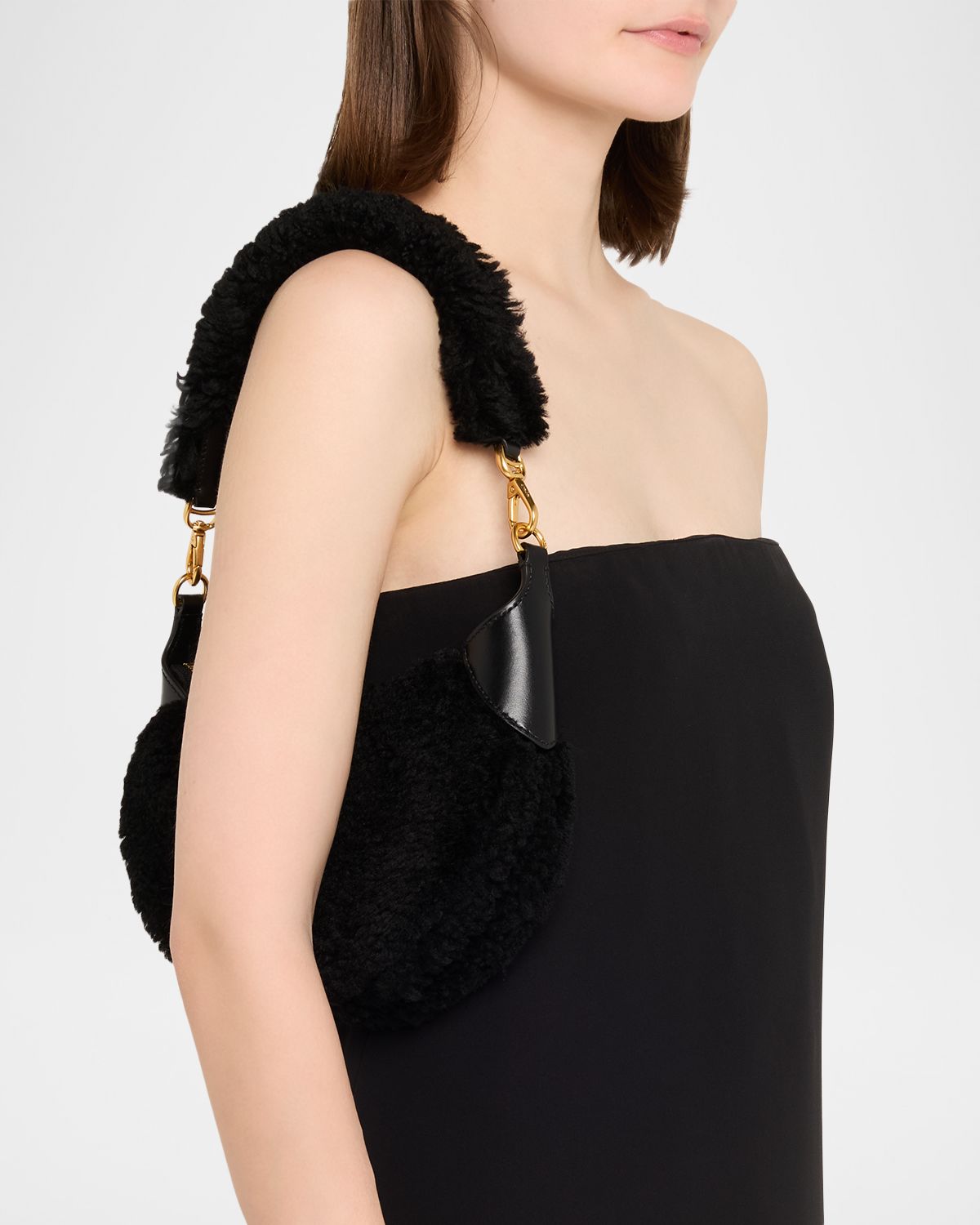 Polo Ralph Lauren Polo ID Shearling Mini Shoulder Bag