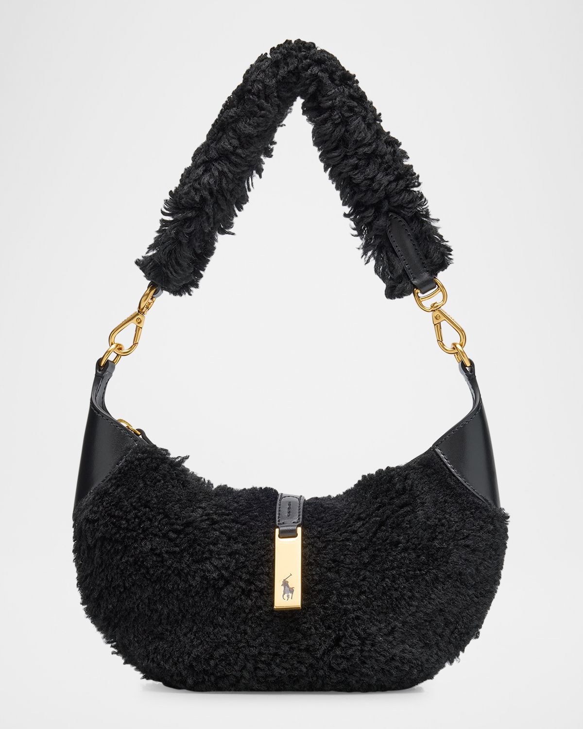 Polo Ralph Lauren Polo ID Shearling Mini Shoulder Bag