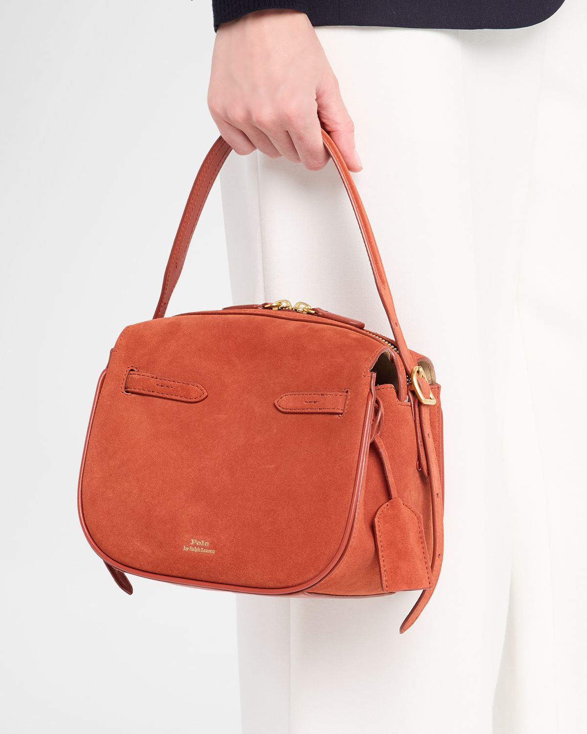 Polo Ralph Lauren Polo ID Suede Mini Satchel