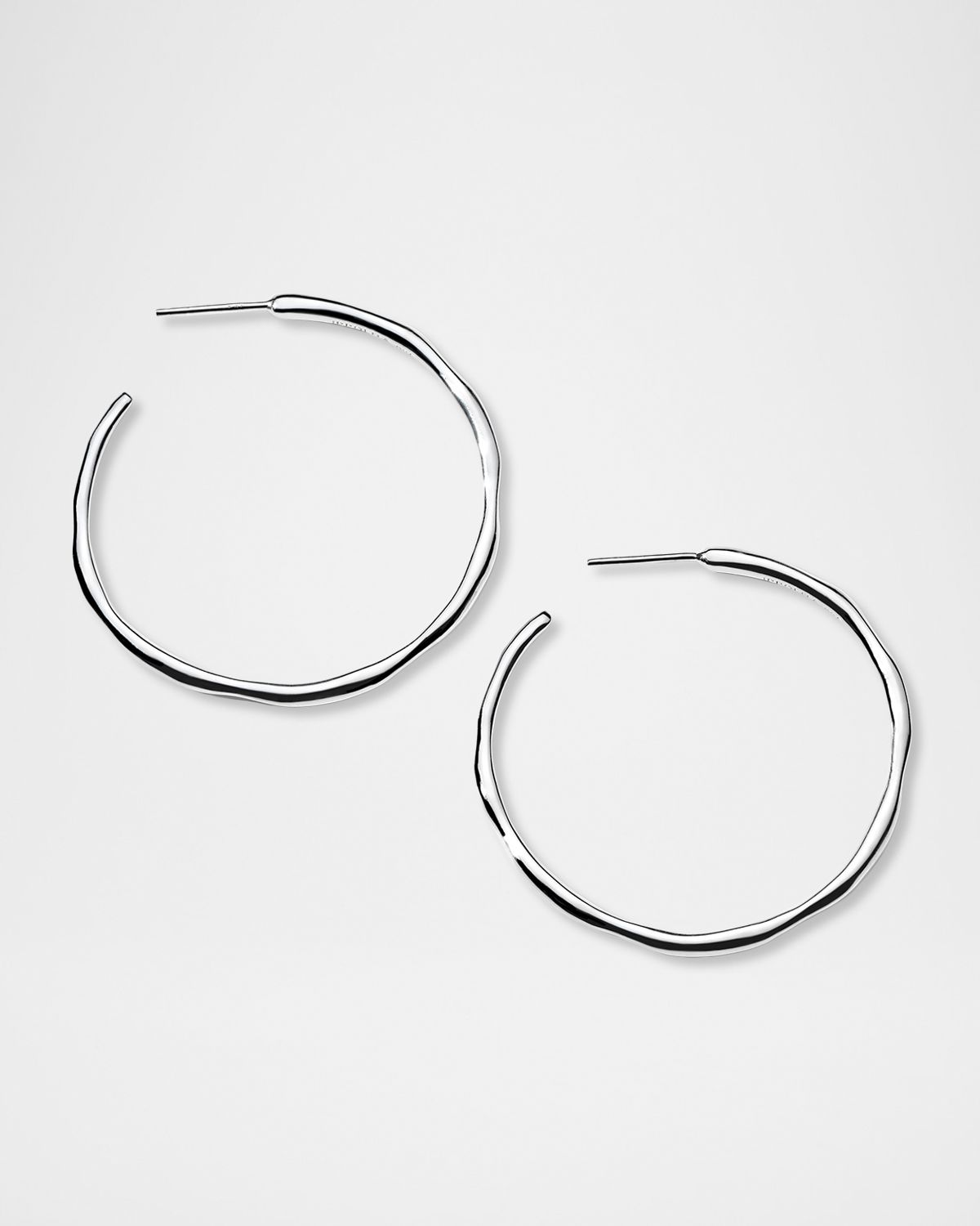 Ippolita Sterling Silver Classico Medium Thin Squiggle Hoop Earrings