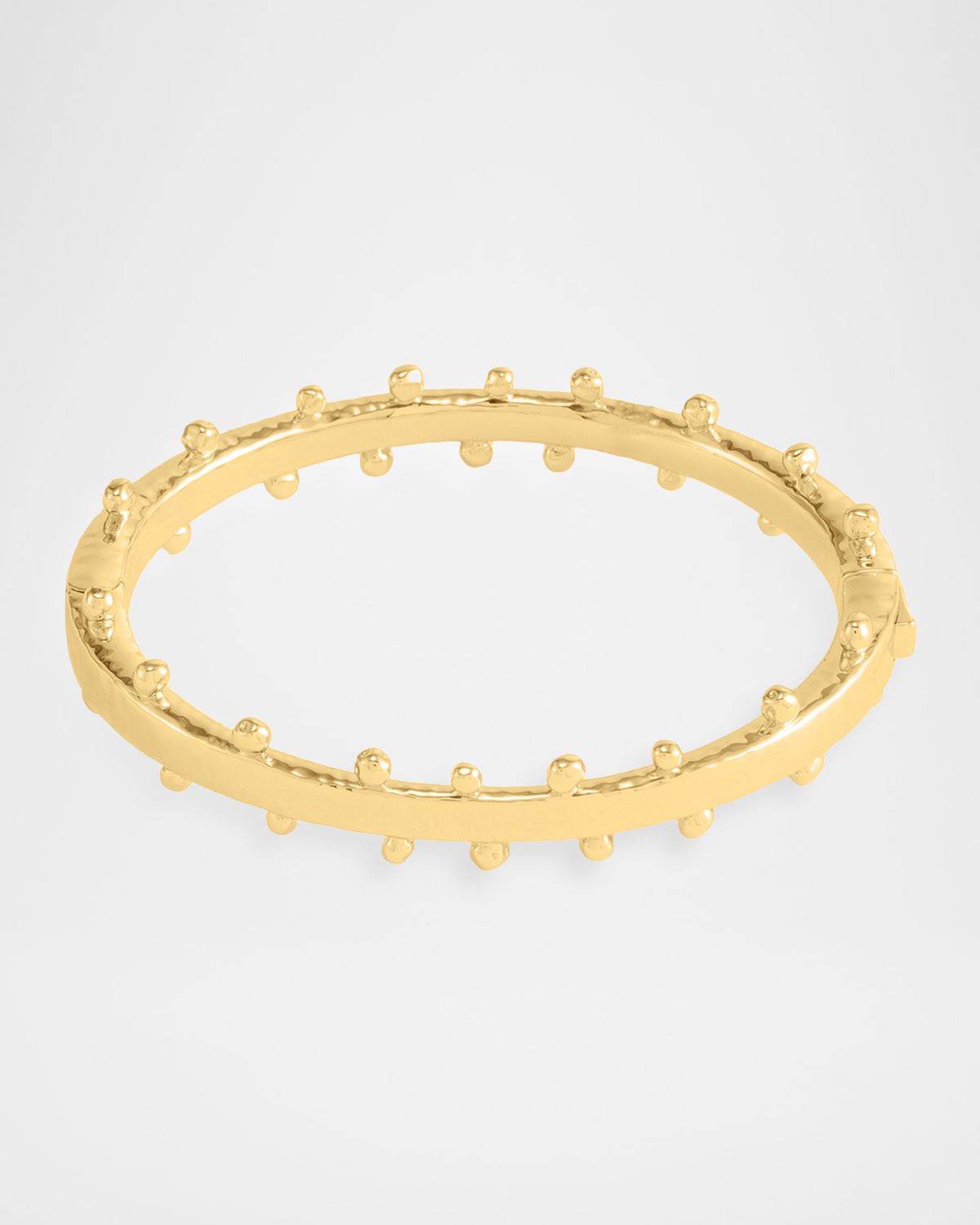 Anabel Aram Jewelry Milos Gold Hinged Bangle