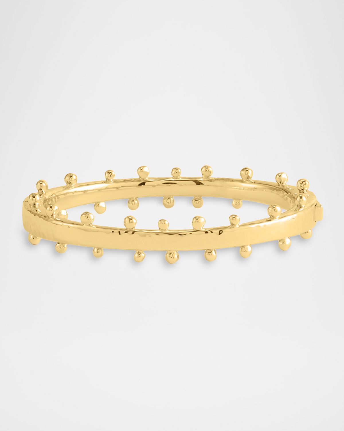 Anabel Aram Jewelry Milos Gold Hinged Bangle