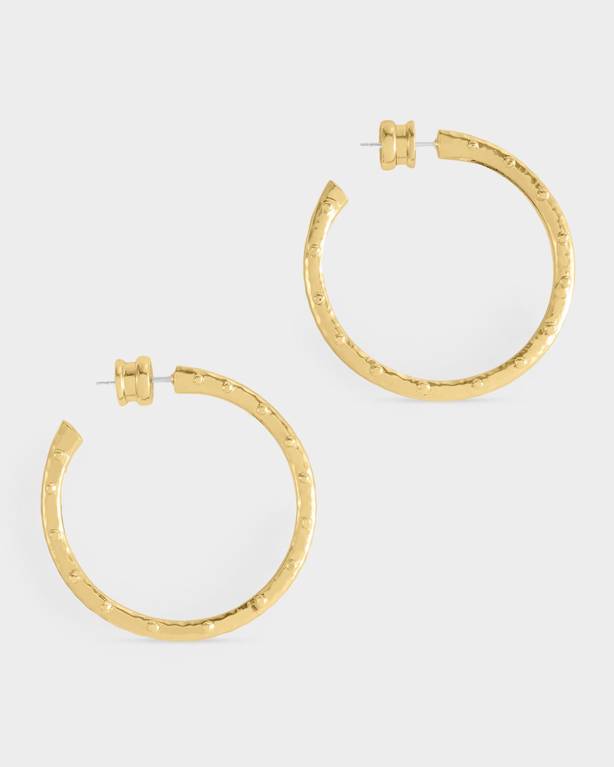 Anabel Aram Jewelry Milos Gold Medium Hoop Earrings