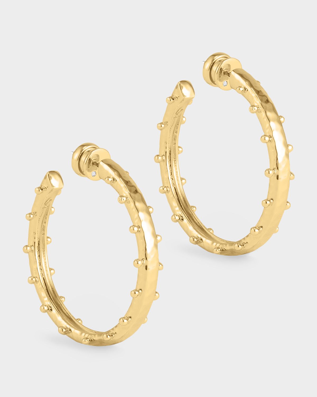 Anabel Aram Jewelry Milos Gold Medium Hoop Earrings