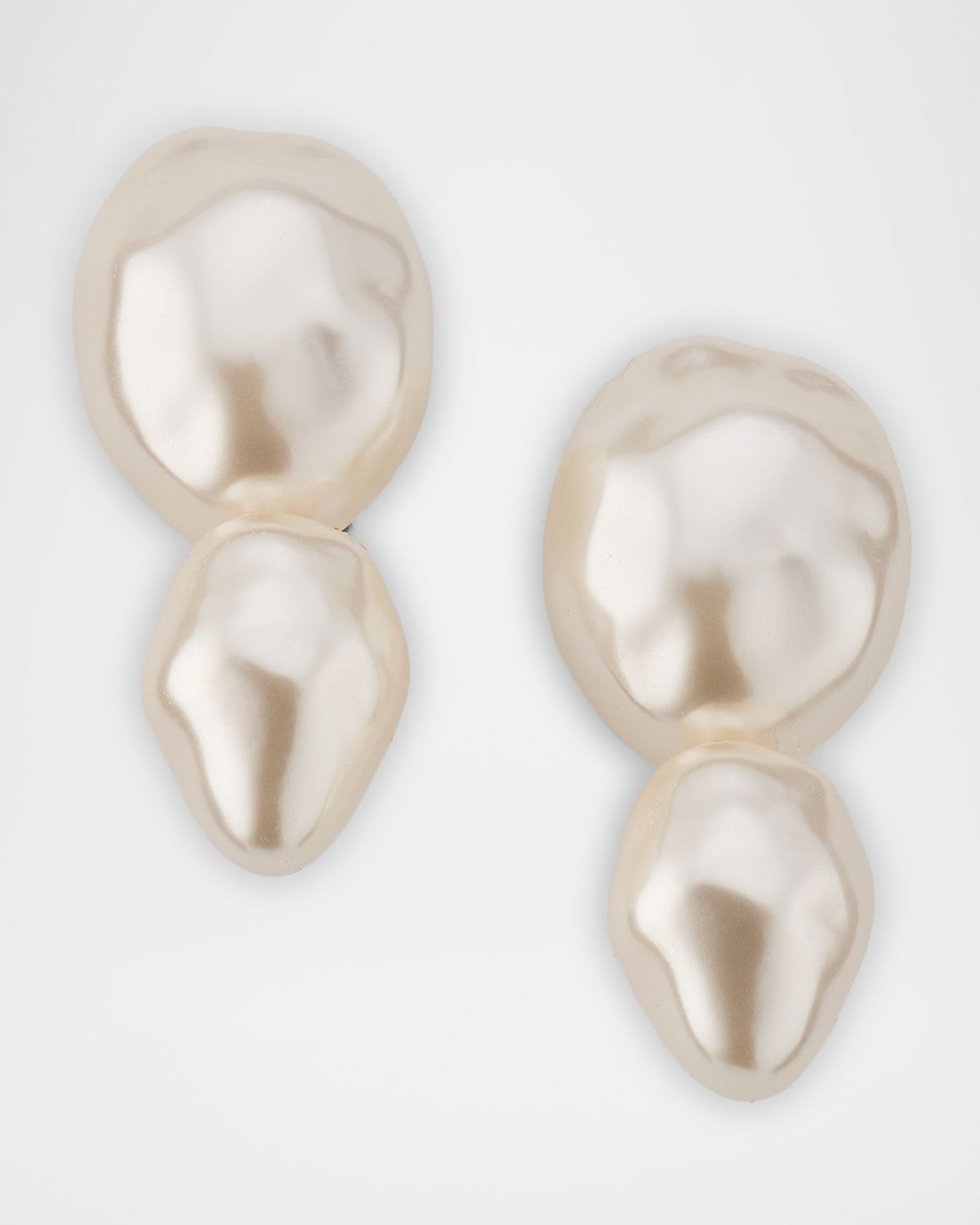 Lele Sadoughi Pearly Double Drop Earrings