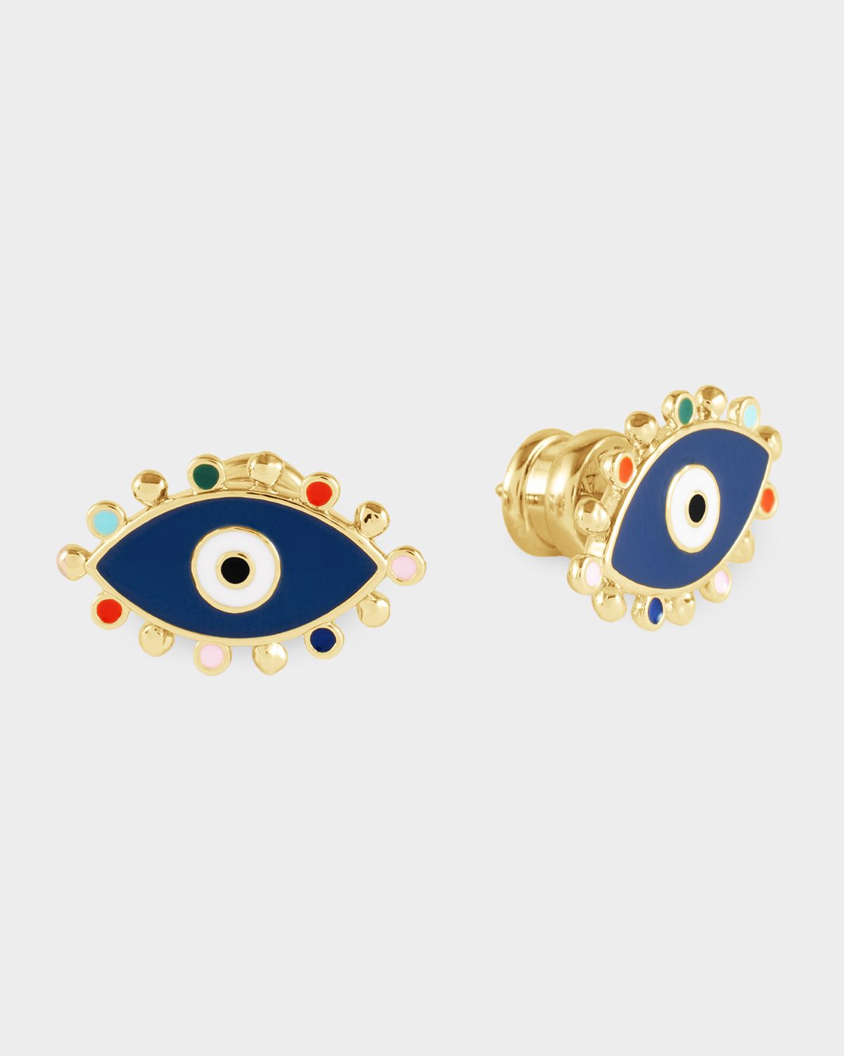 Anabel Aram Jewelry Milos Evil Eye Stud Earrings
