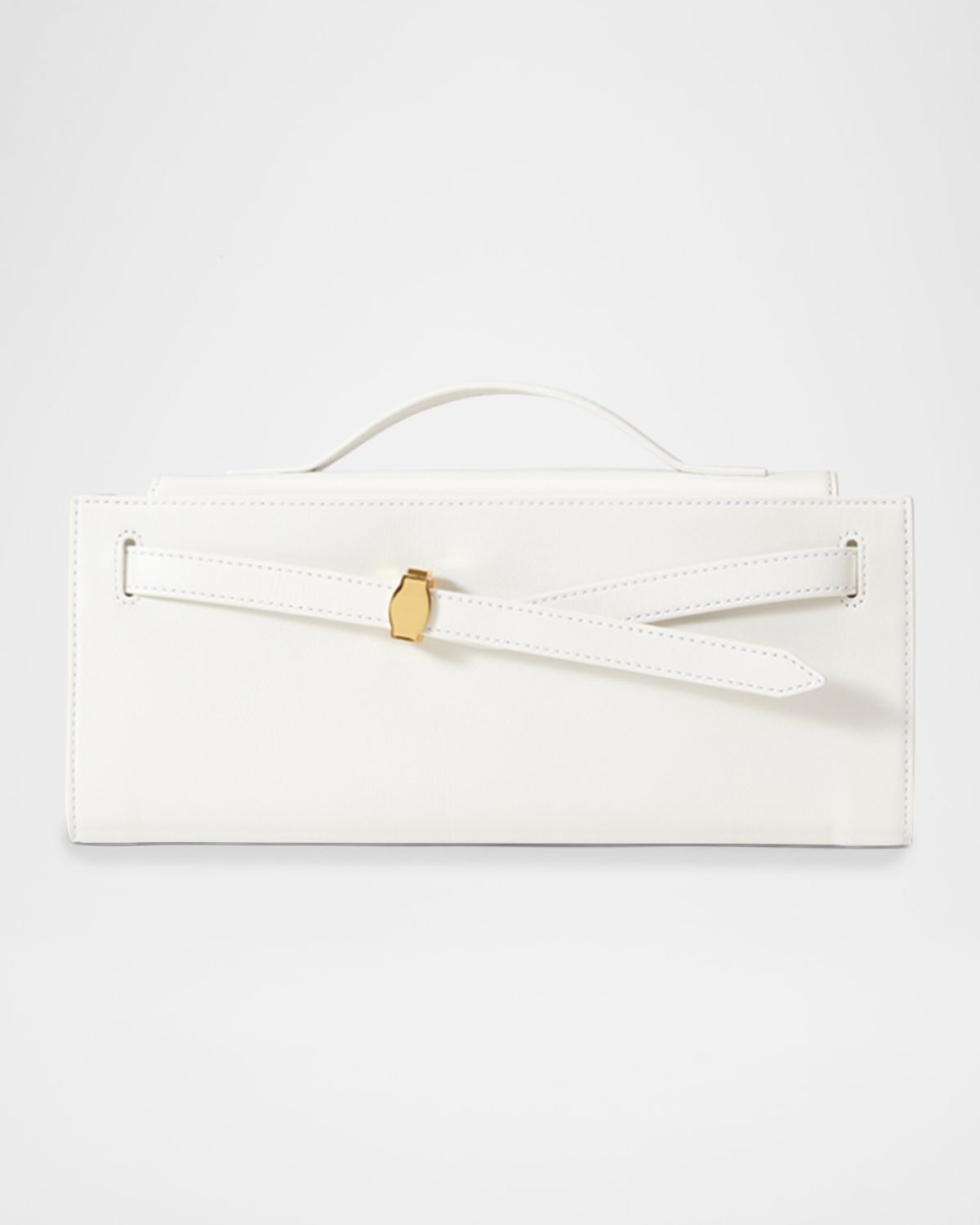 Veronica Beard Dash Belted Leather Top-Handle Bag