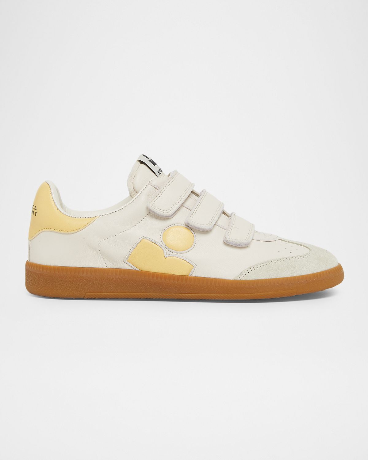 Isabel Marant Beth Mixed Leather Grip-Strap Sneakers