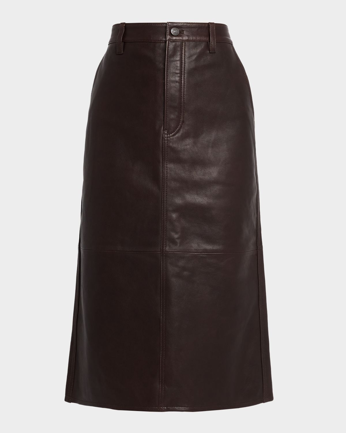 FRAME The Leather Trouser Skirt