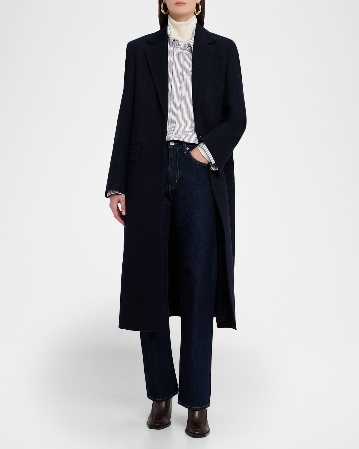 TWP Mattie Single-Breasted Coat in Wool Twill | Thumbnail 5 TWP Mattie Single-Breasted Coat in Wool Twill | Thumbnail 5