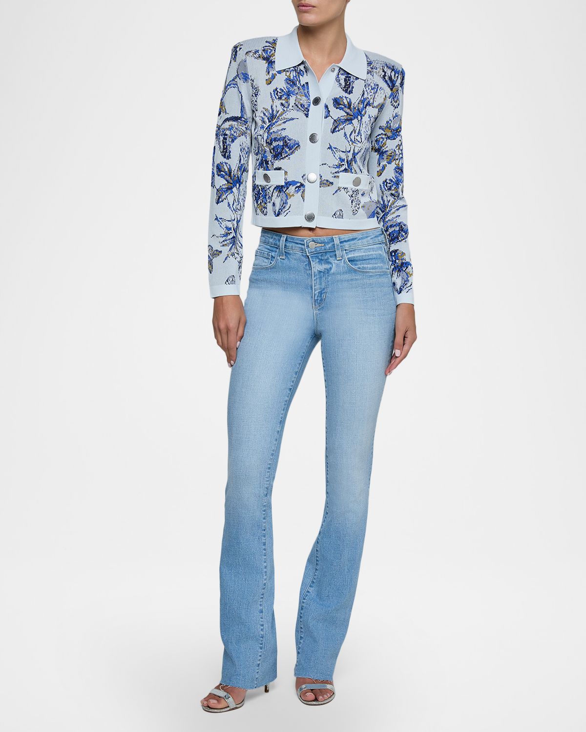 L 'Agence Western Toile Osiris Jacquard Cardigan | Thumbnail 5