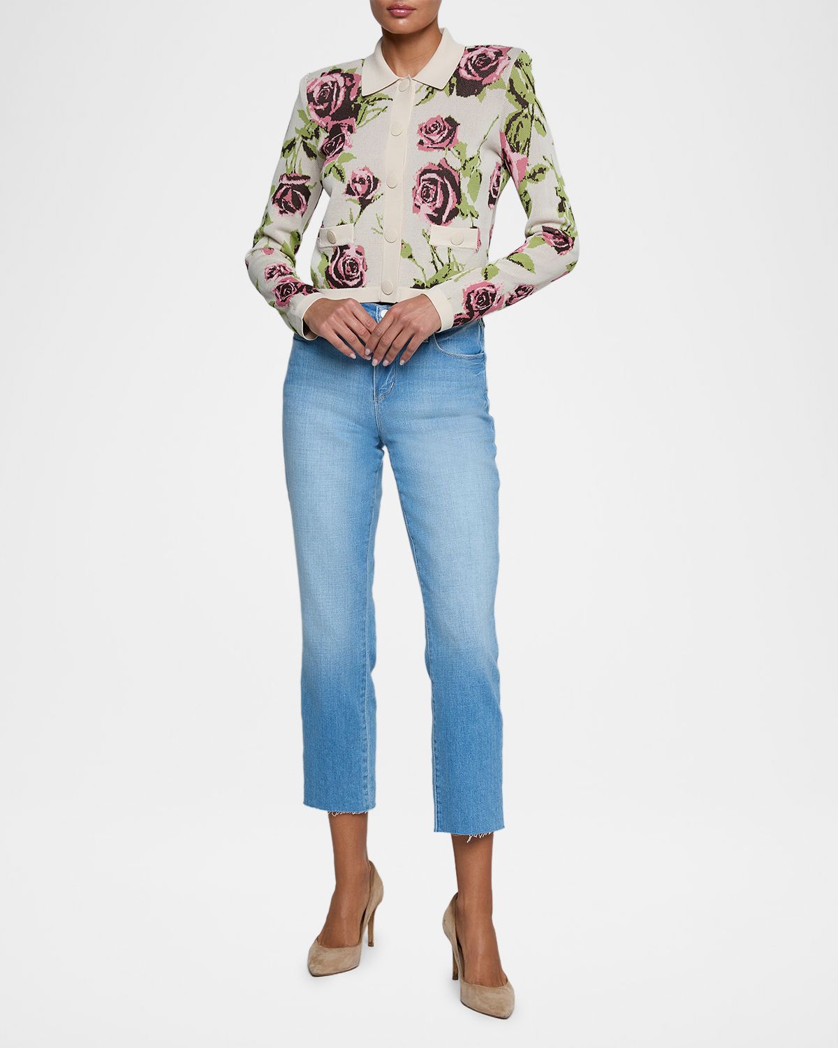 L 'Agence Western Toile Osiris Jacquard Cardigan | Thumbnail 5