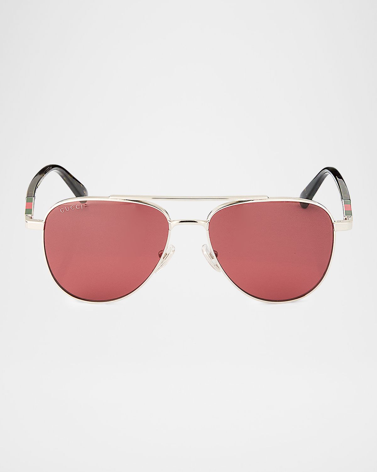 Gucci Men 's Metal & Acetate Aviator Sunglasses