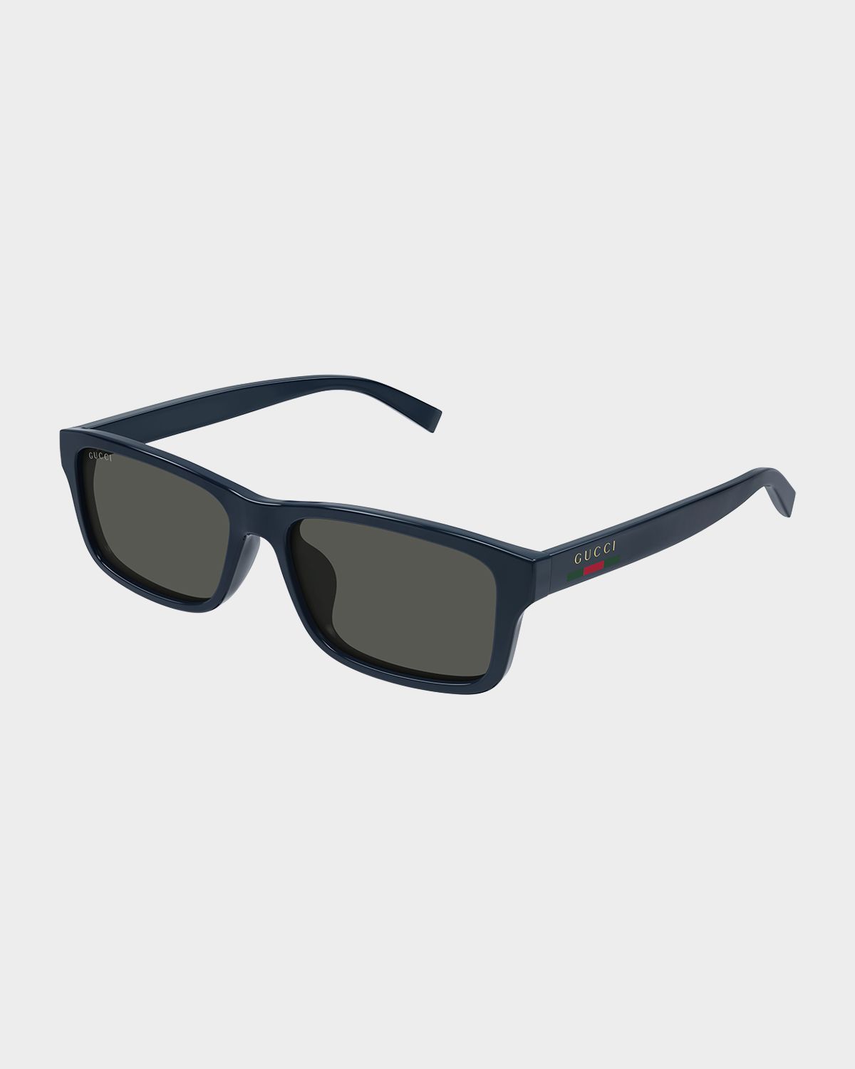 Gucci Men 's Rectangular Plastic Sunglasses