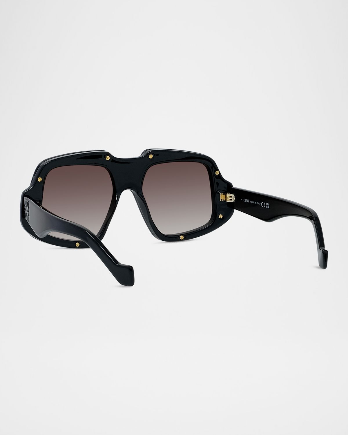 Loewe Men 's Maxi-Anagram Plastic Square Sunglasses | Thumbnail 5