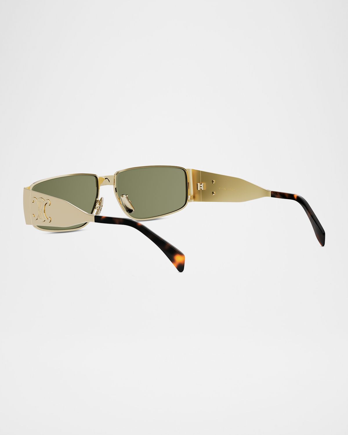 CELINE Men 's Triomphe Metal Rectangular Sunglasses | Thumbnail 5 CELINE Men 's Triomphe Metal Rectangular Sunglasses | Thumbnail 5