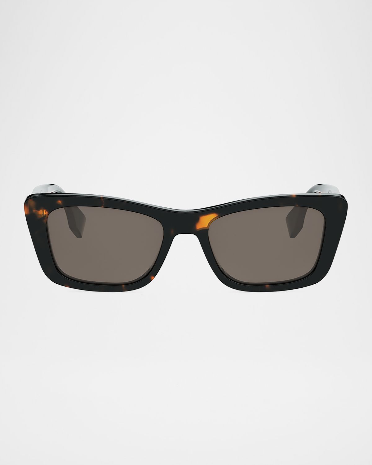 Fendi Lettering Acetate Rectangular Sunglasses