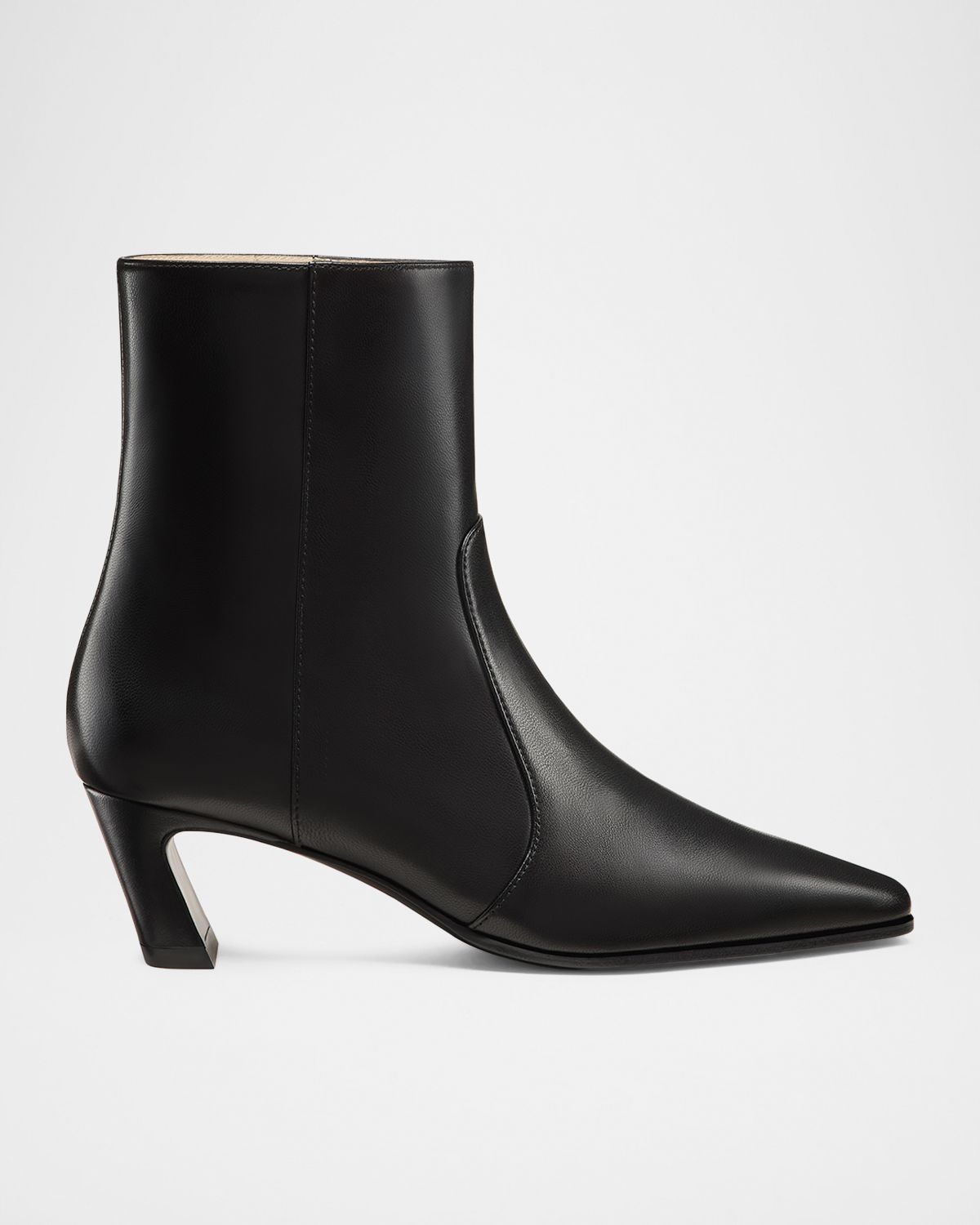Stuart Weitzman 50mm Stassi Leather Zip Booties | Thumbnail 6 Stuart Weitzman 50mm Stassi Leather Zip Booties | Thumbnail 6