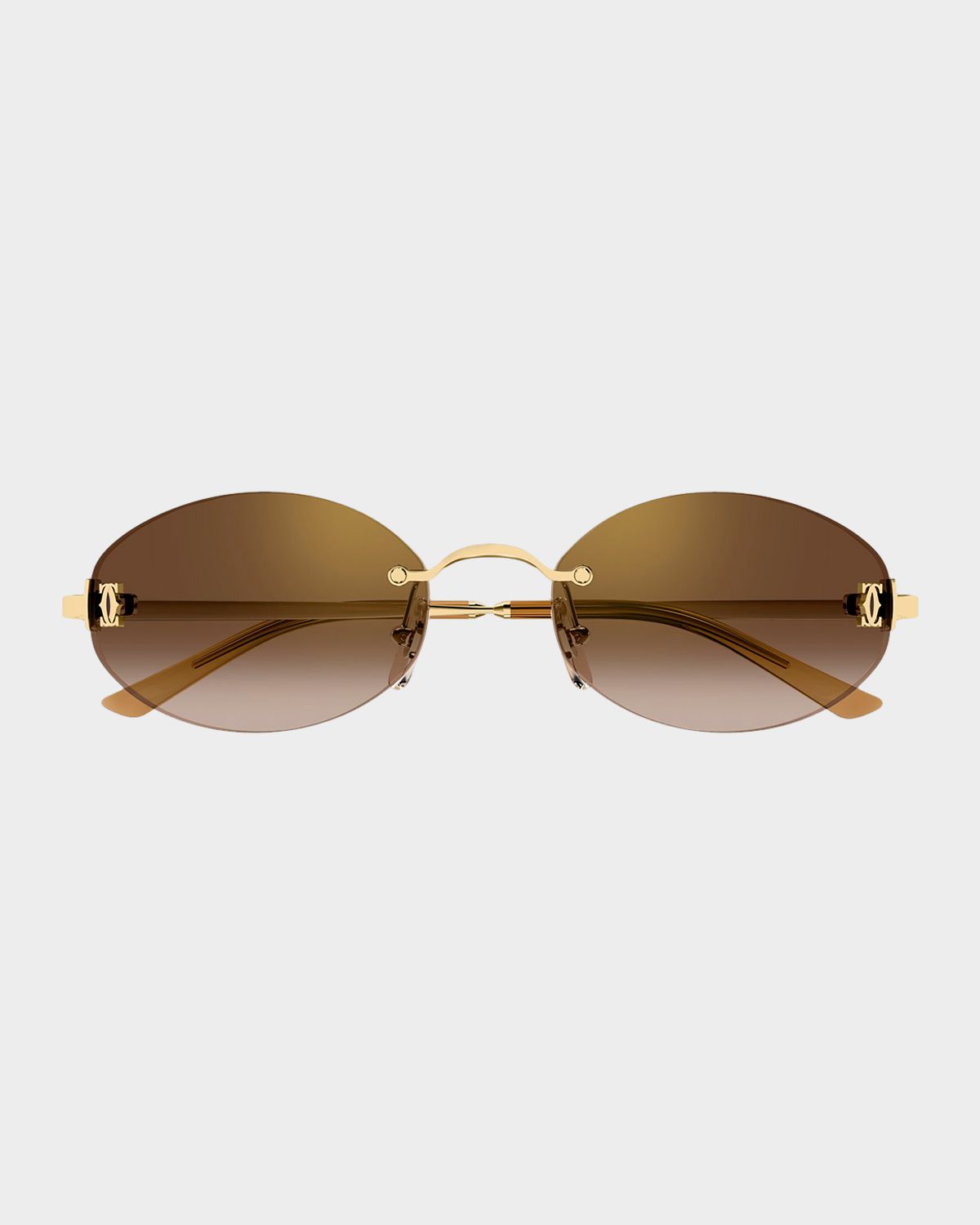 Cartier Signature C de  55mm Oval Sunglasses | Thumbnail 4