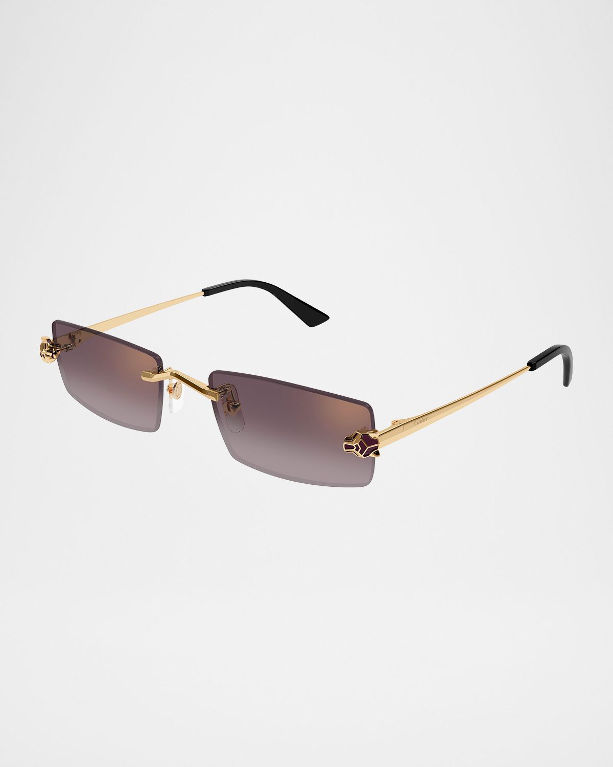 Cartier Panthere Rimless Rectangular Metal Sunglasses | Thumbnail 3 Cartier Panthere Rimless Rectangular Metal Sunglasses | Thumbnail 3