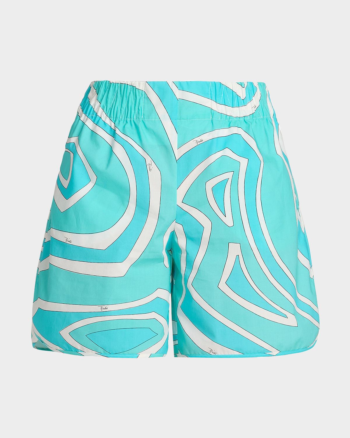 Pucci Iride Cotton Pull-On Shorts