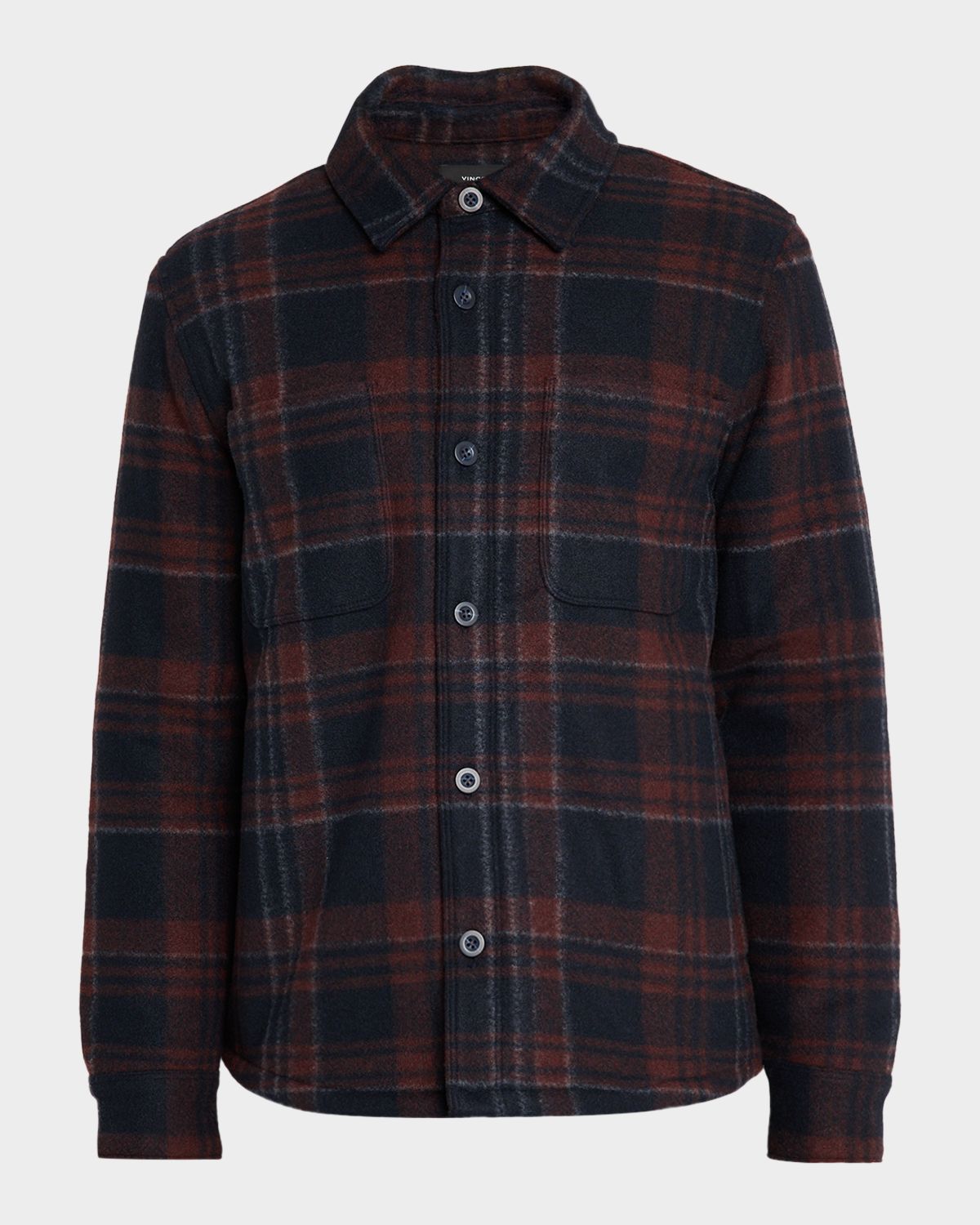 Vince Men 's Plaid Shirt Jacket