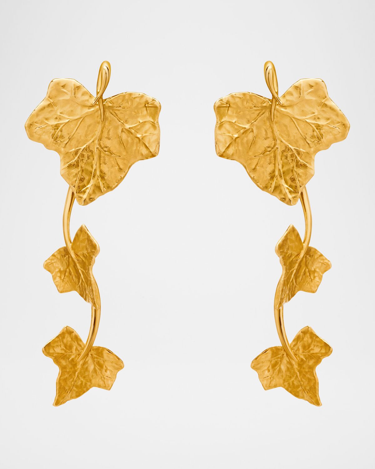 Oscar de la Renta Ivy Vine Triple Drop Clip-On Earrings