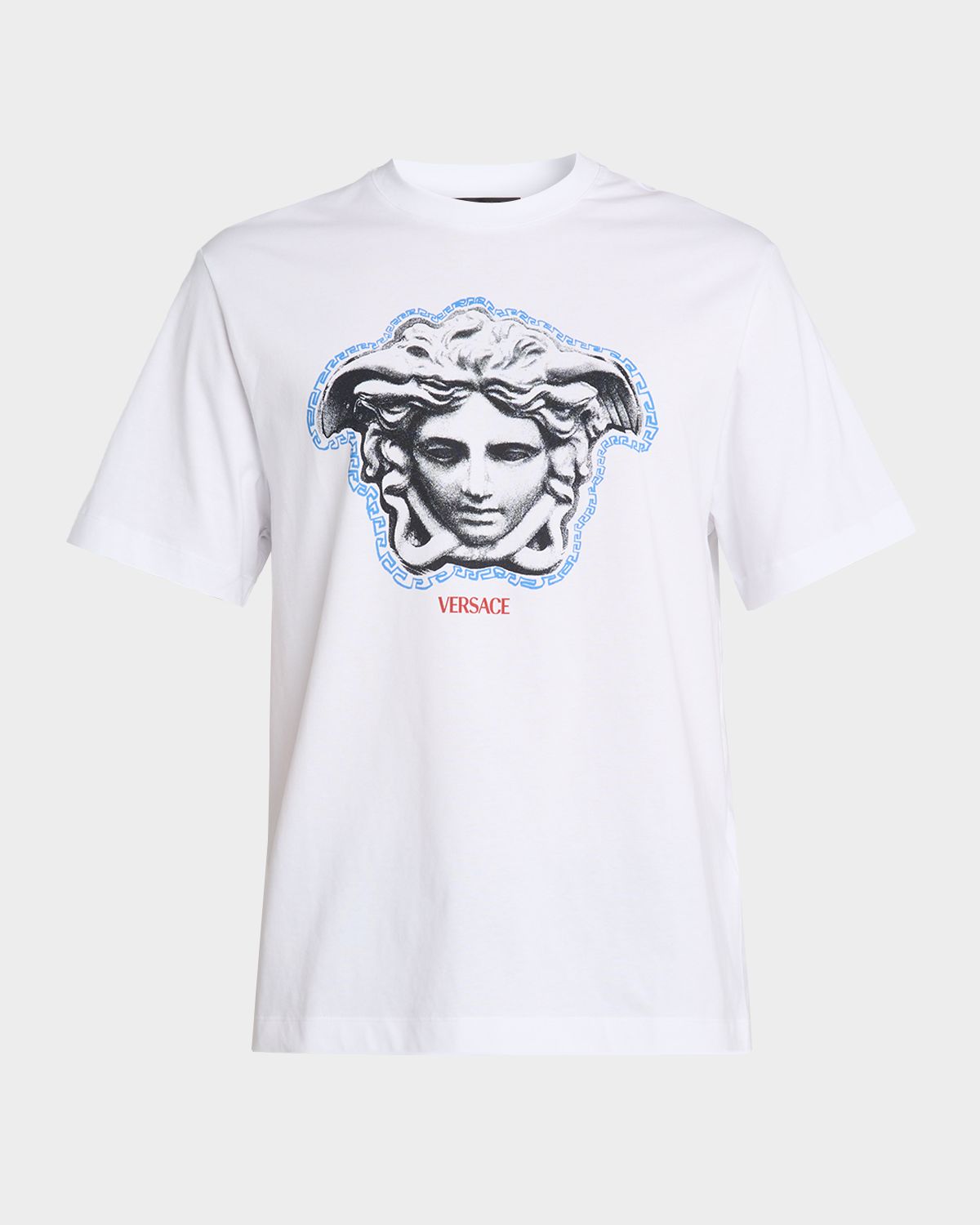 Versace Men 's Sculptural Medusa Cotton Jersey T-Shirt