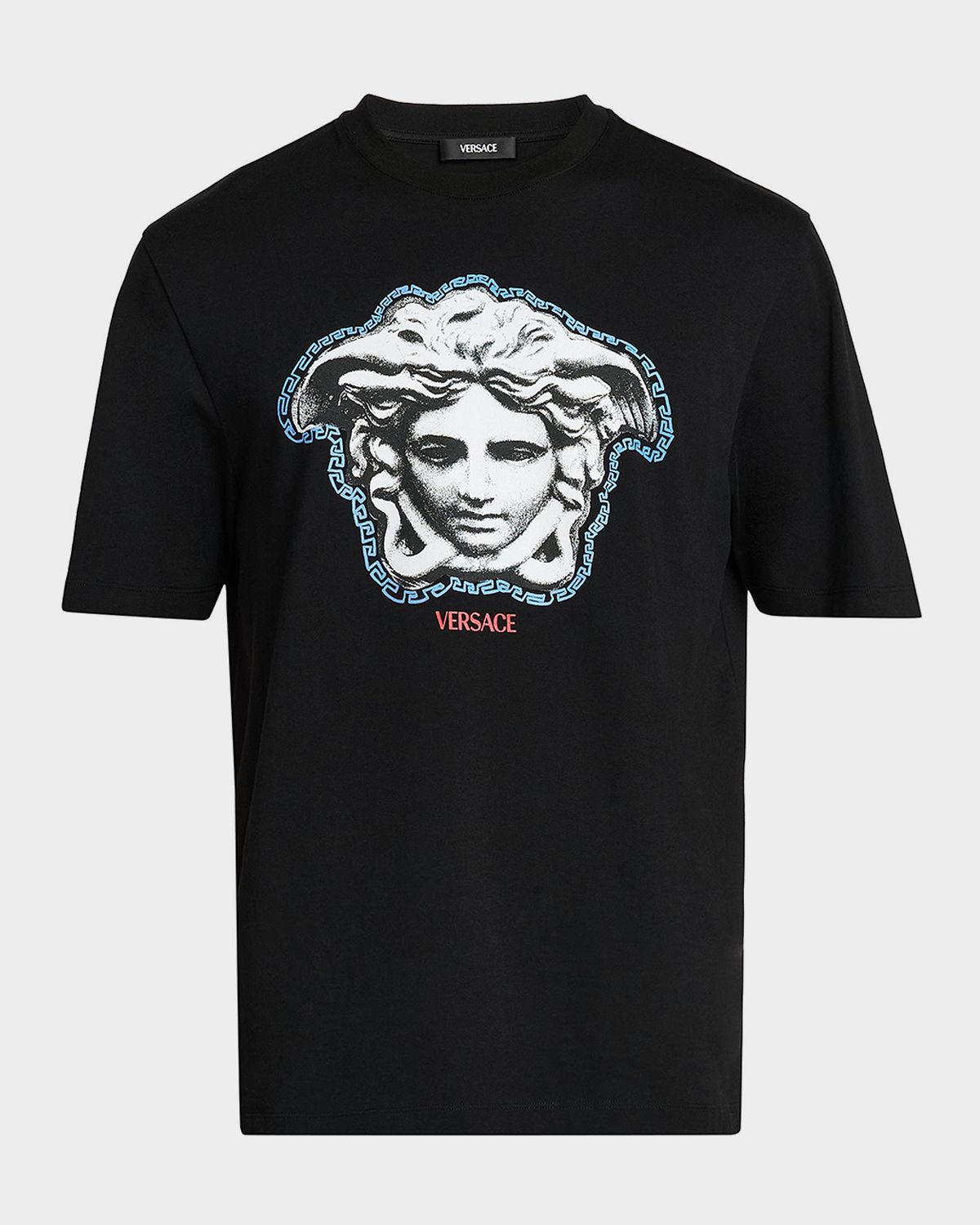 Versace Men 's Sculptural Medusa Cotton Jersey T-Shirt