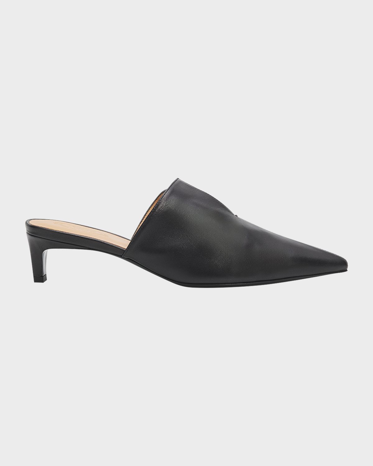 Tod 's 40mm Nappa Leather Kitten-Heel Mules