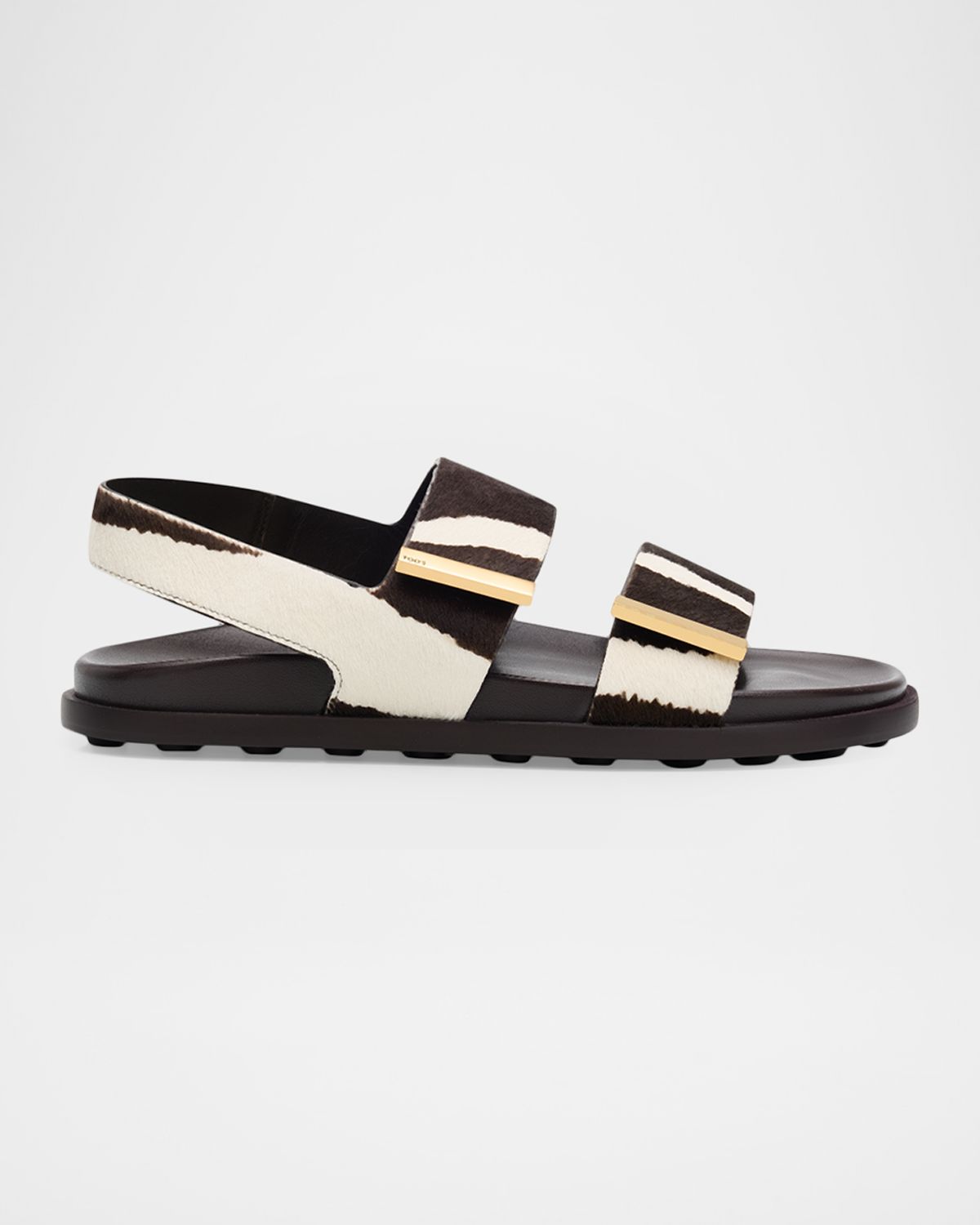 Tod 's Zebra-Printed Calf Hair Slingback Sandals | Thumbnail 7