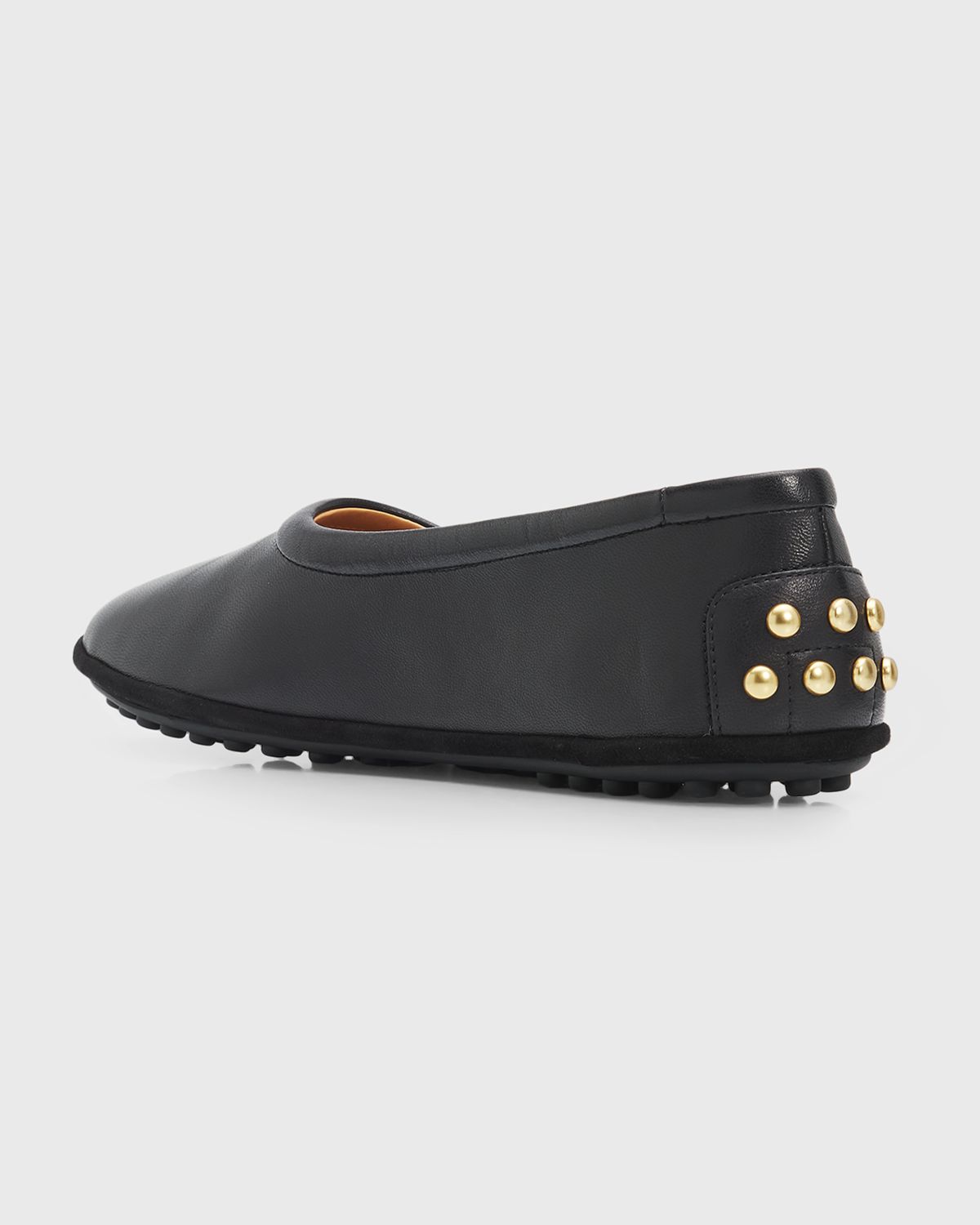 Tod 's Studded Nappa Leather Ballerina Flats | Thumbnail 4 Tod 's Studded Nappa Leather Ballerina Flats | Thumbnail 4