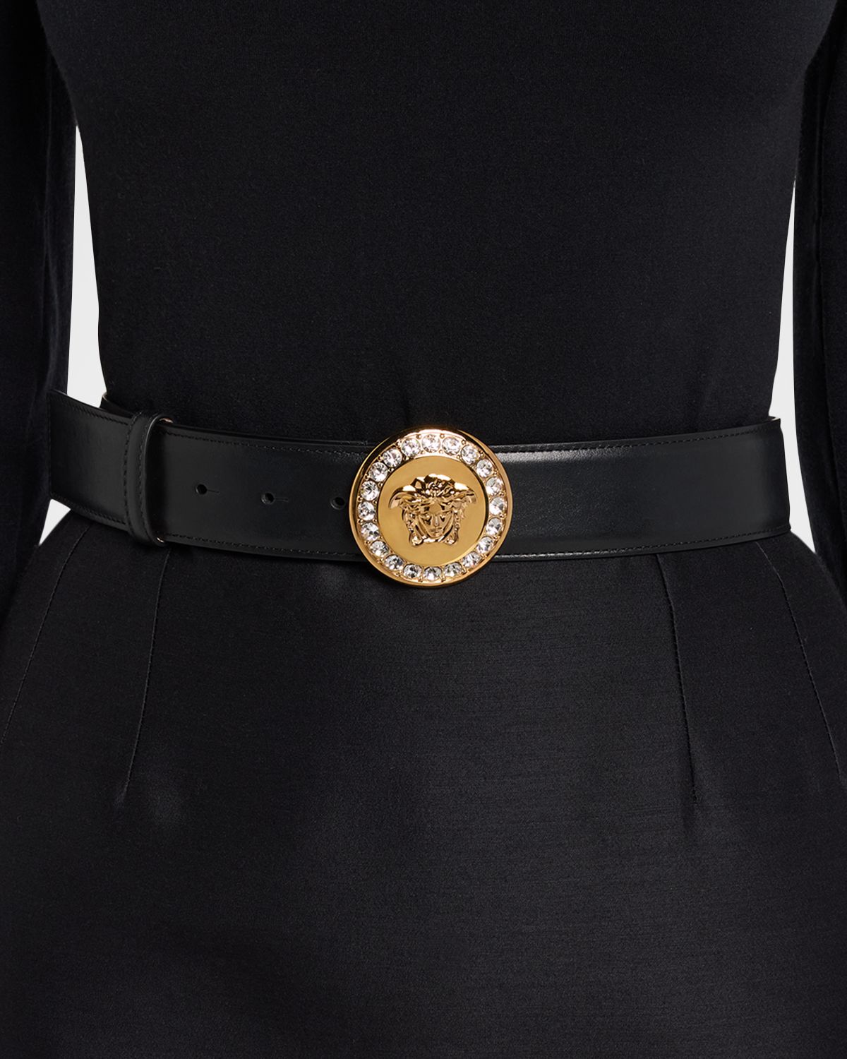 Versace La Medusa Embellished Leather Belt | Thumbnail 5