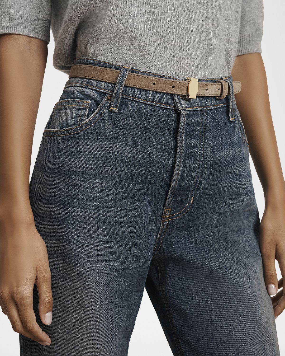 Veronica Beard Dash Suede Belt