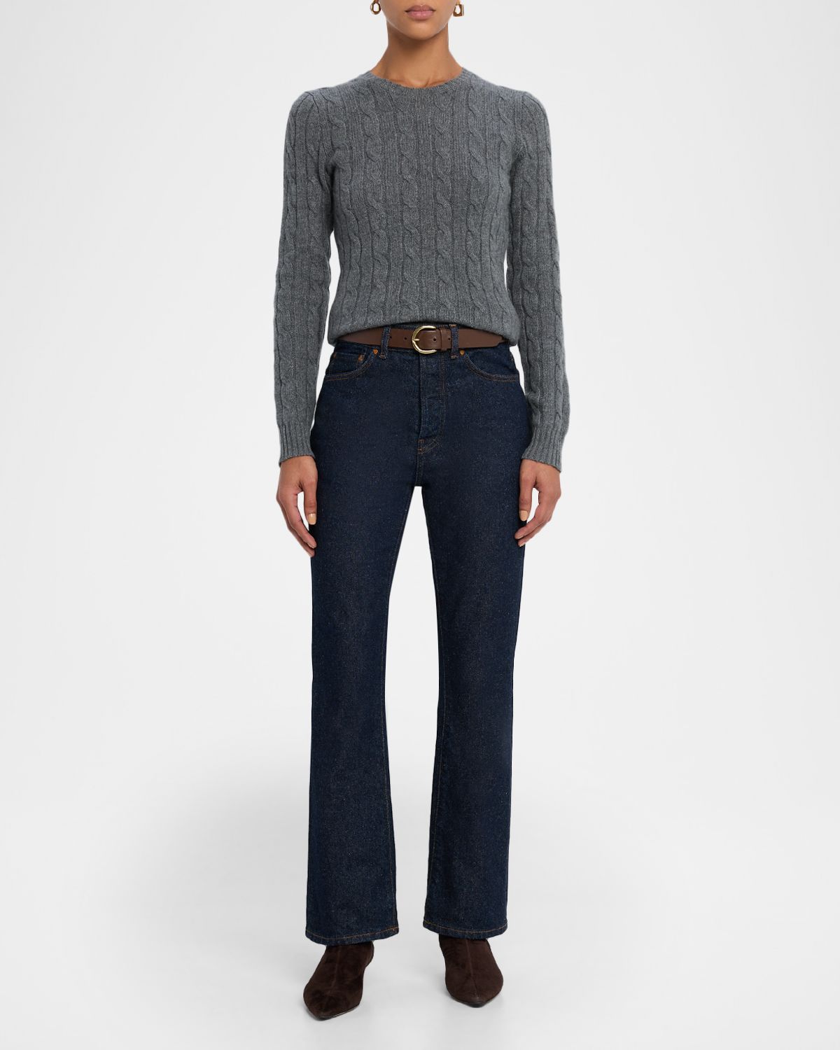 Polo Ralph Lauren Cable-Knit Cashmere Crewneck Sweater