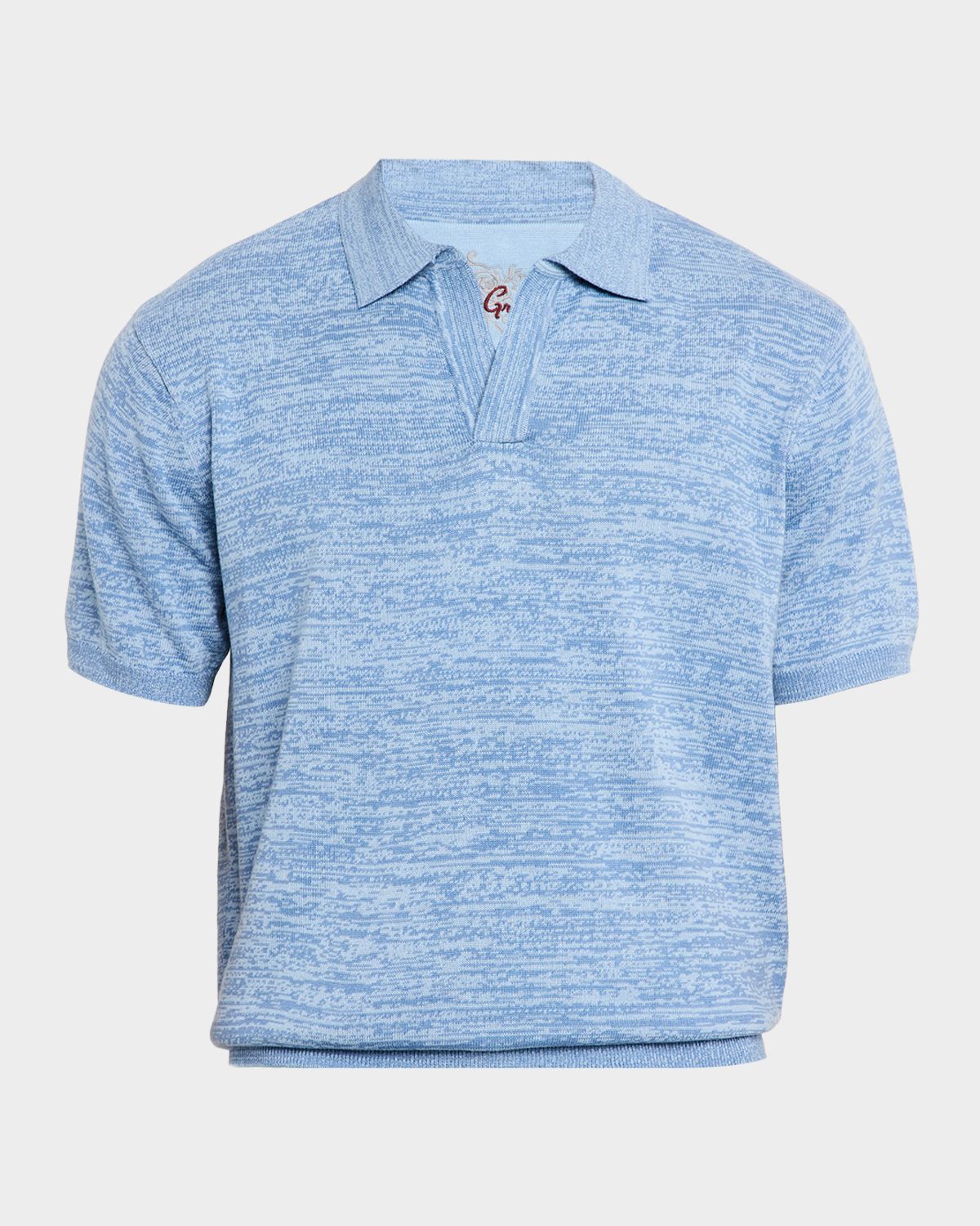 Robert Graham Men 's Raydon Johnny Collar Polo Sweater