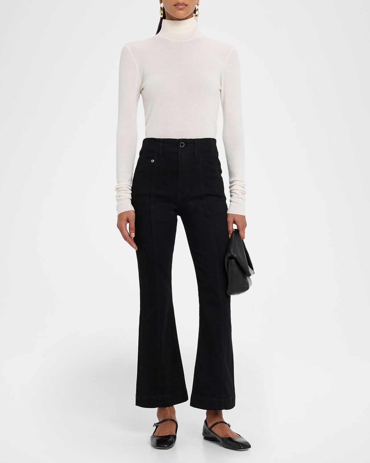 Veronica Beard Carson Ankle Flare Jeans