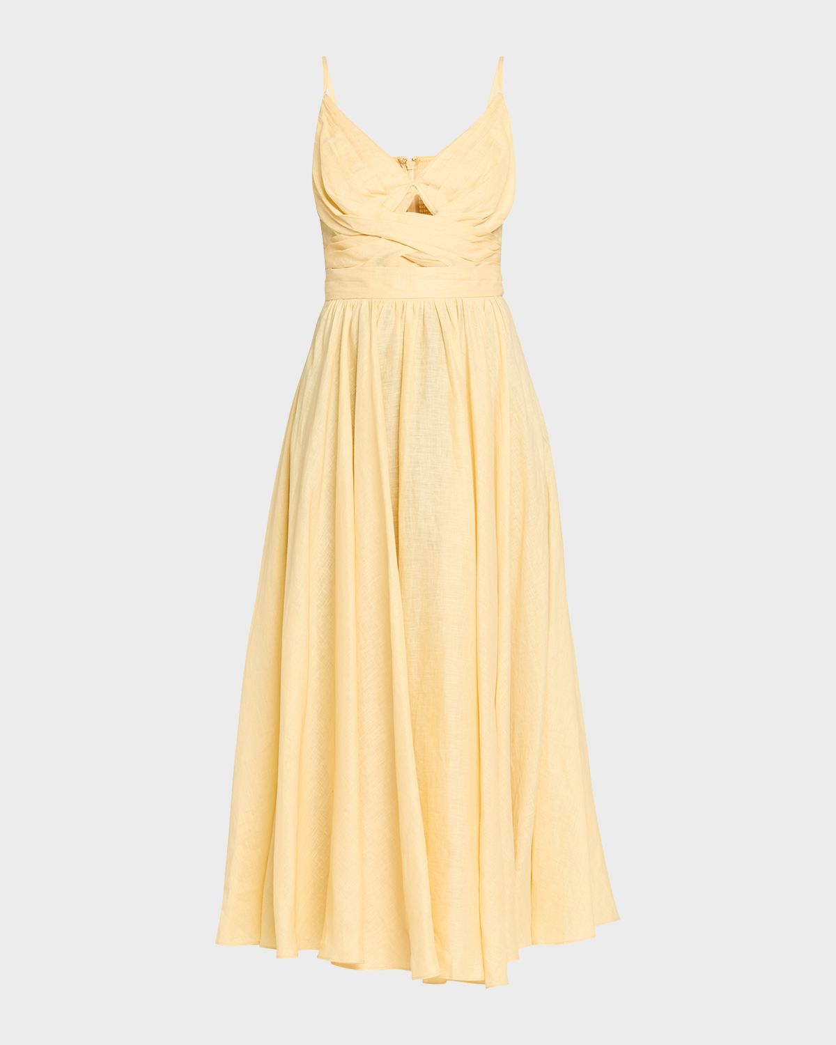 Zimmermann Awaken Linen Midi Dress