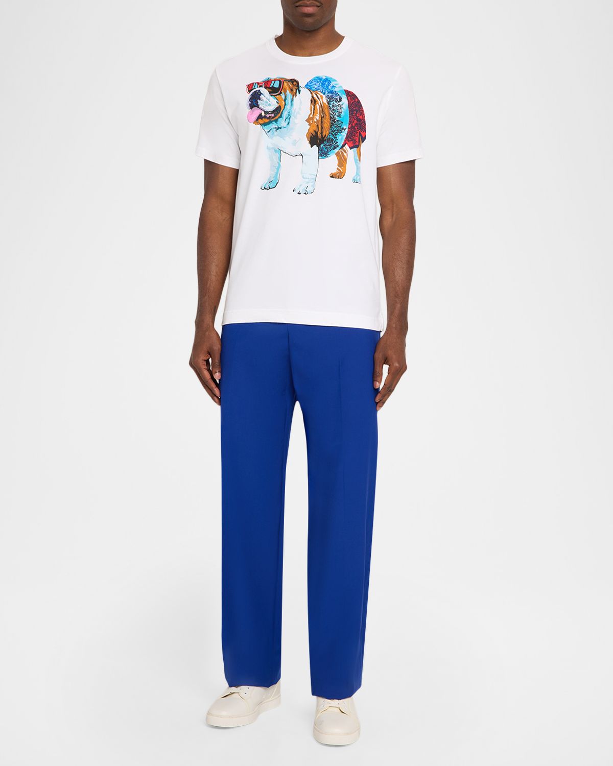 Robert Graham Men 's Pool Day Graham Cotton T-Shirt