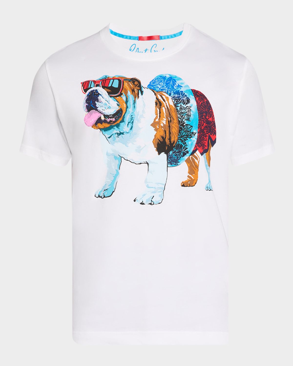 Robert Graham Men 's Pool Day Graham Cotton T-Shirt