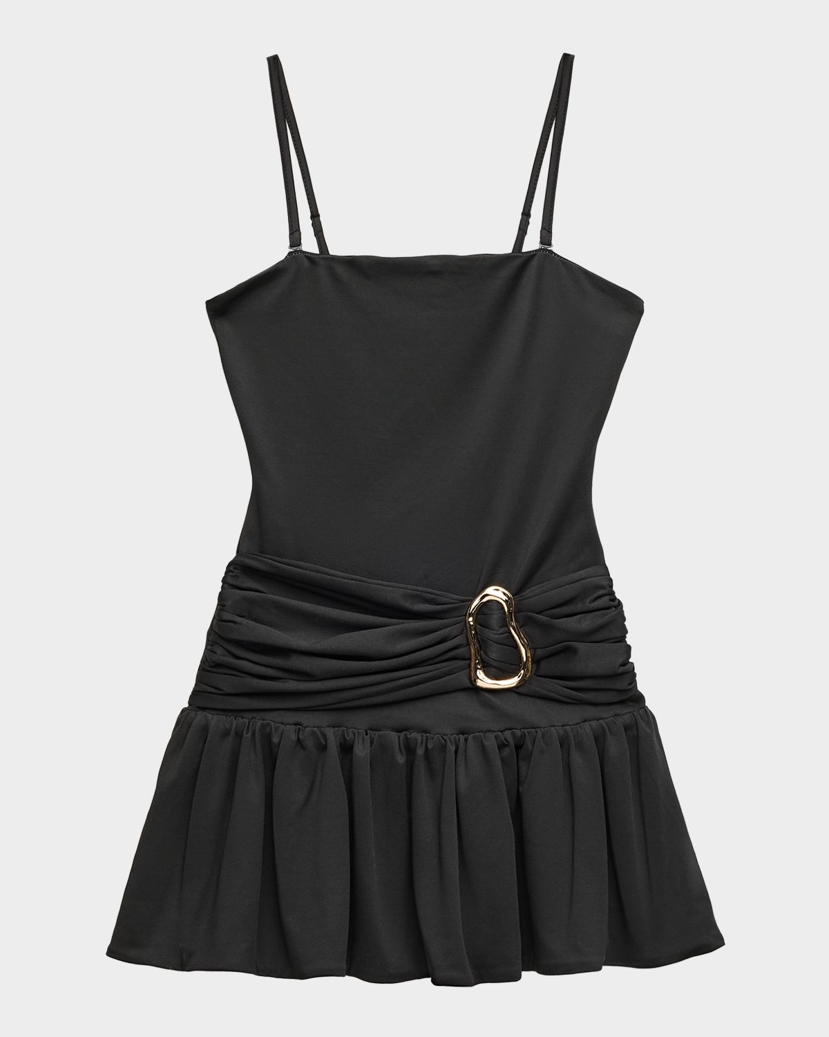 KatieJ NYC Girl 's Tween Marci Gathered Mini Dress, Size S-XL | Thumbnail 4