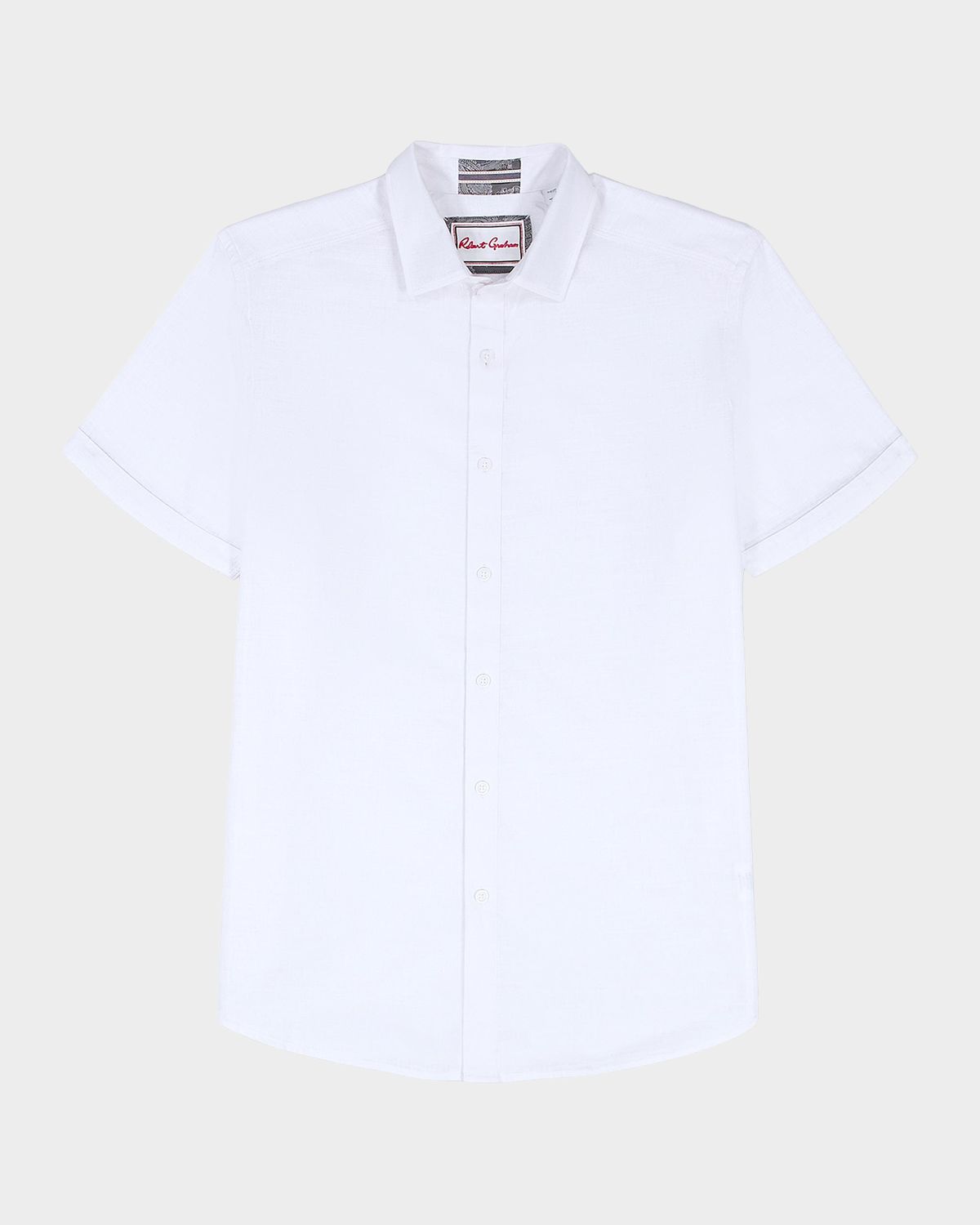 Robert Graham Sutton Solid Linen-Cotton Shirt