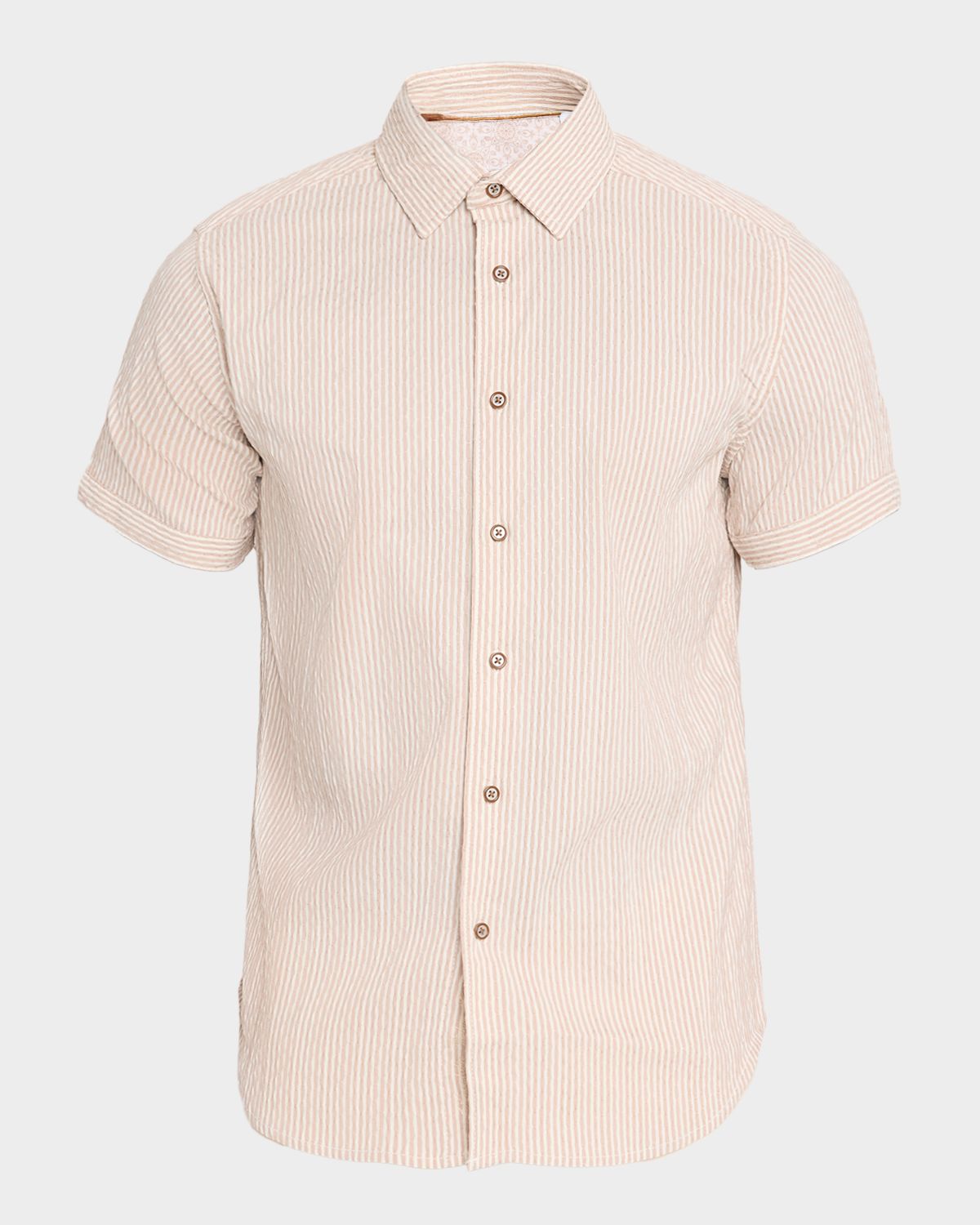 Robert Graham Men 's Fornillo Seersucker Short-Sleeve Shirt