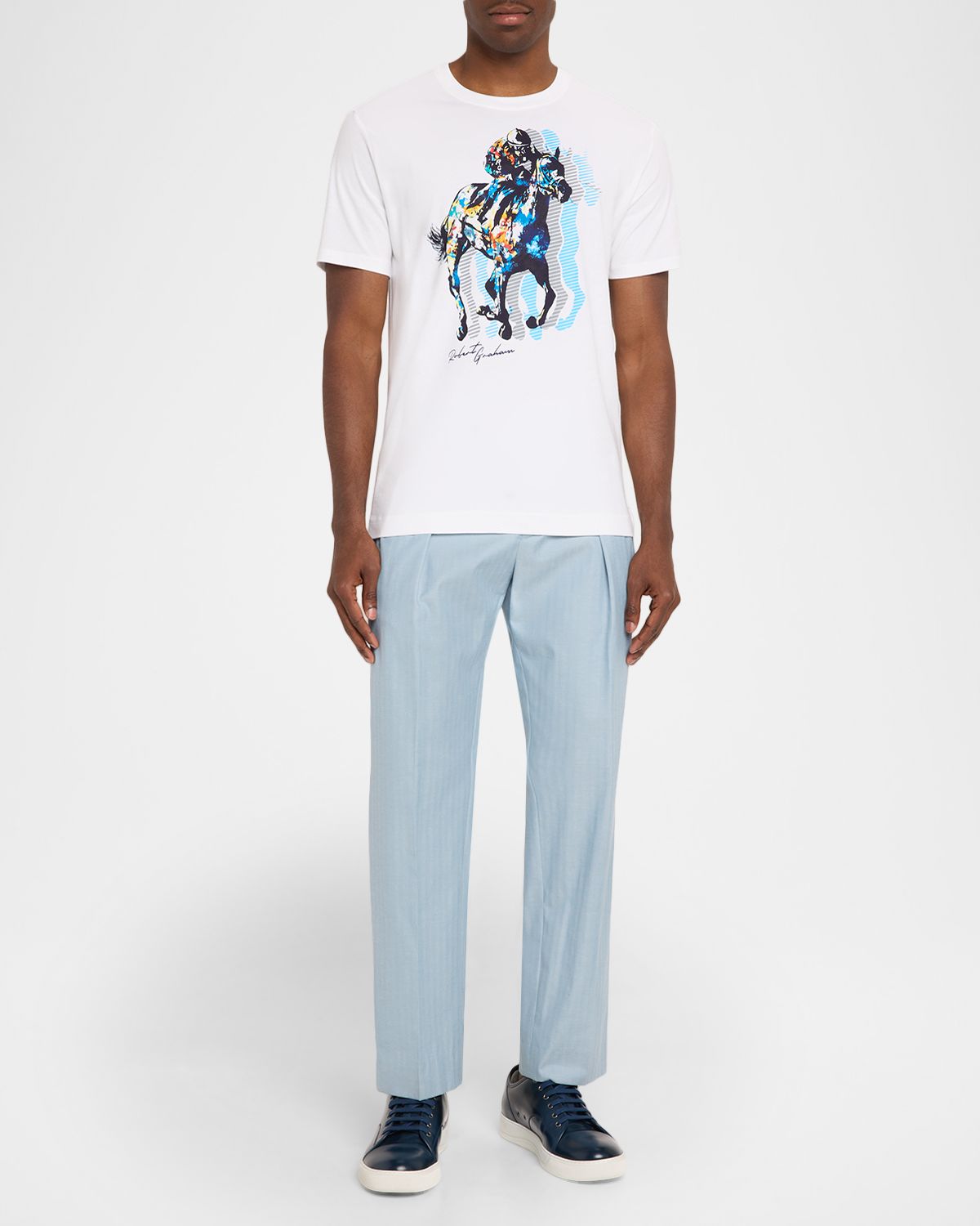 Robert Graham Men 's Jockey Club Cotton T-Shirt