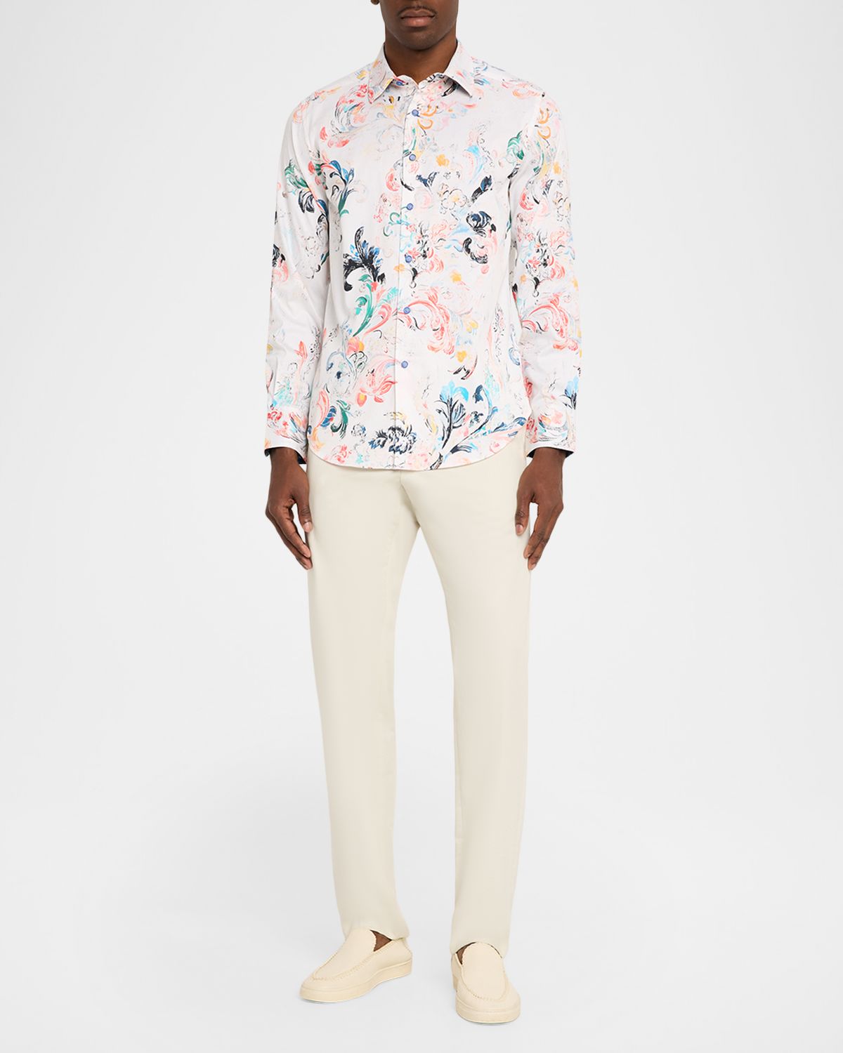 Robert Graham Men 's Aldersgate Paisley Stretch Sport Shirt