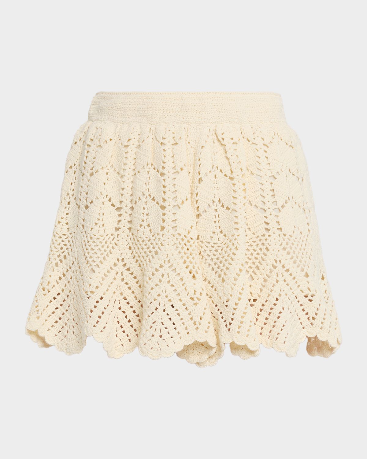 Zimmermann Awaken Lace Crochet Shorts