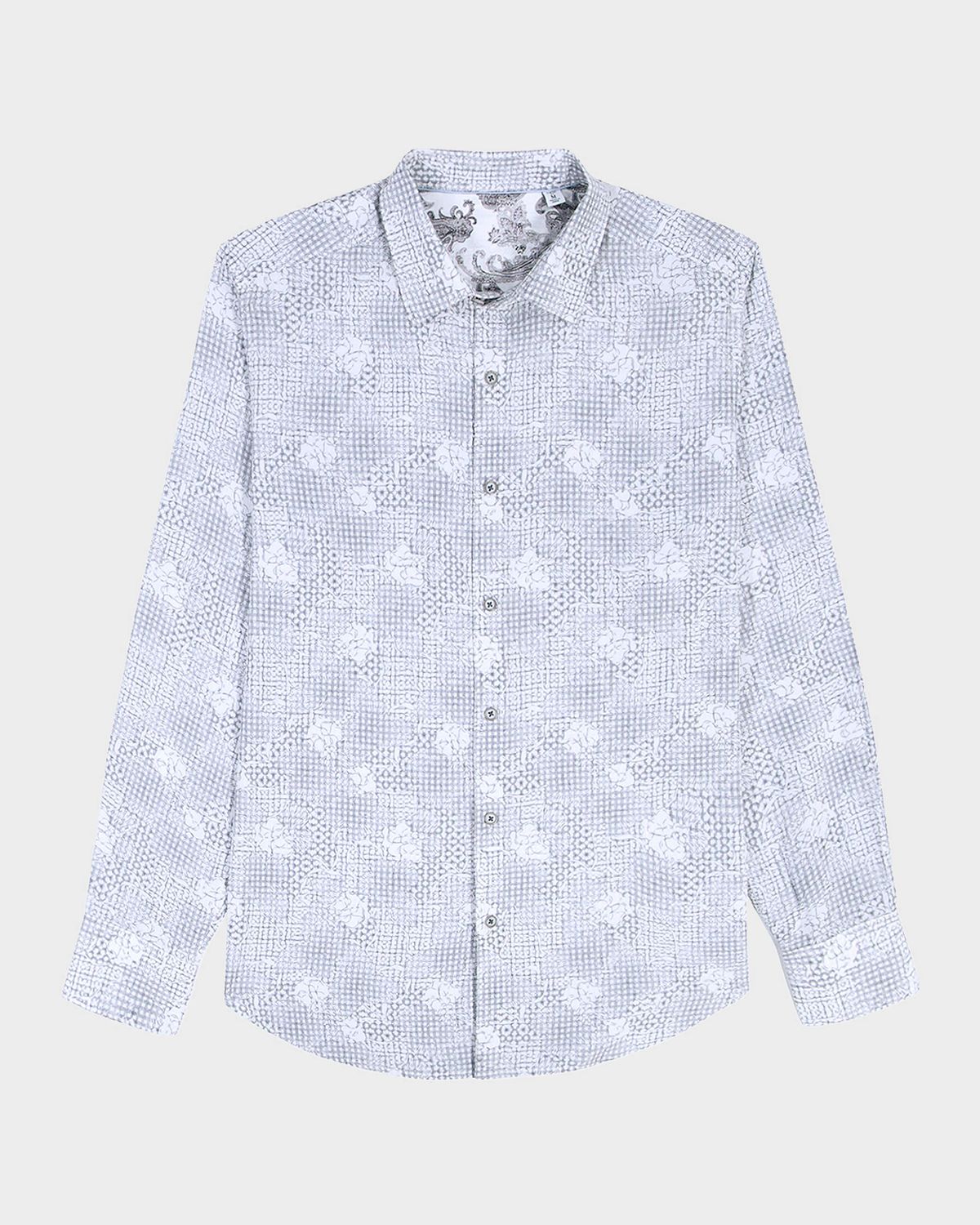 Robert Graham Men 's Norfolk Viscose Blend Sport Shirt