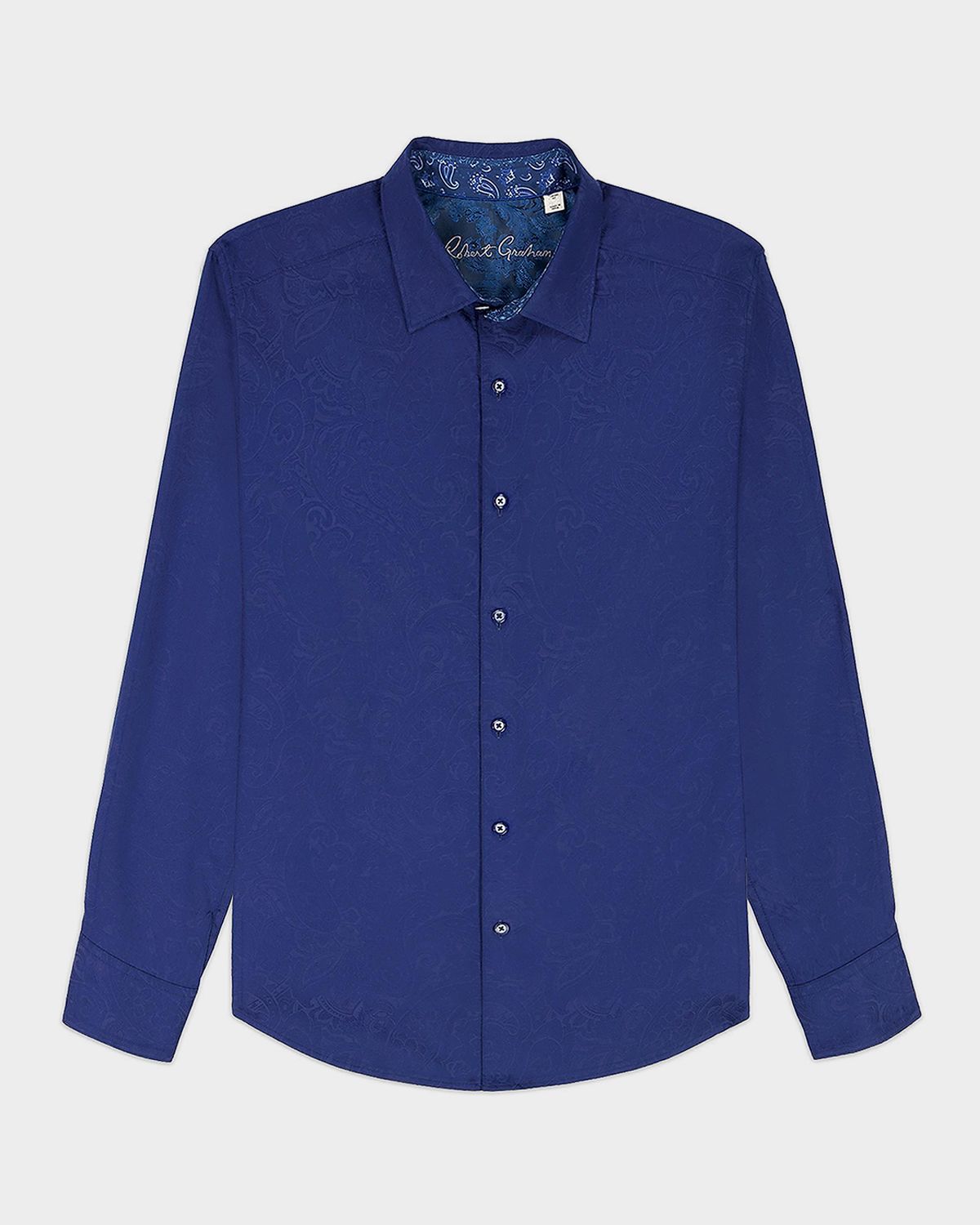 Robert Graham Men 's Hudson Cotton-Stretch Tonal Paisley Sport Shirt