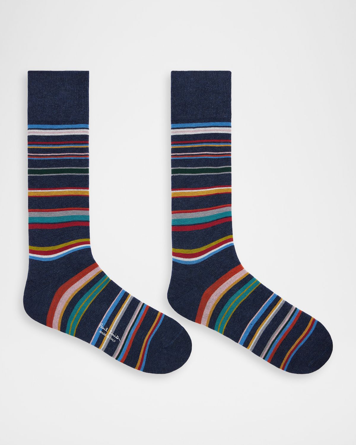 Paul Smith Men 's Martin Signature Stripe Cotton Crew Socks