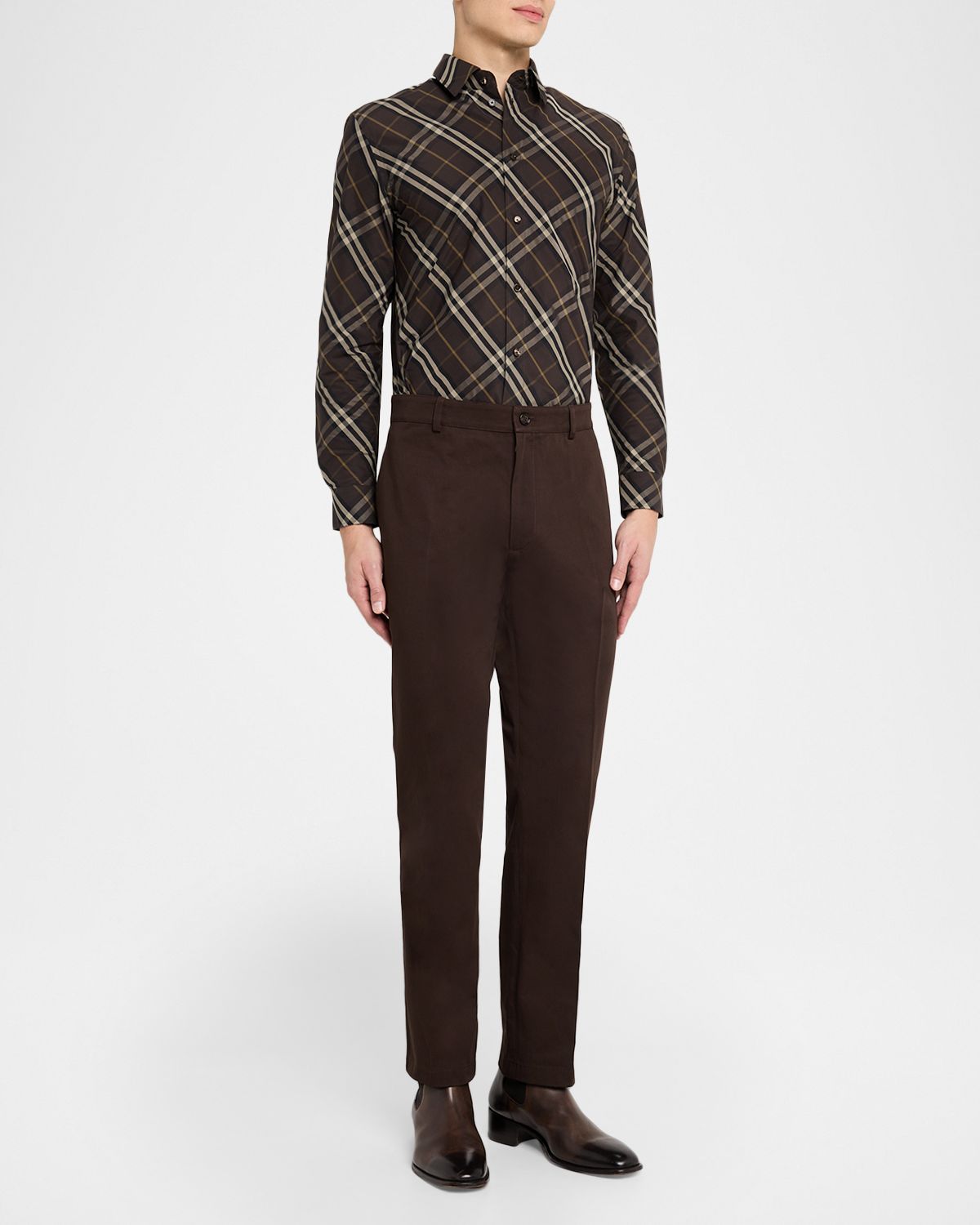 Burberry Men 's Cotton Slim-Fit Chinos | Thumbnail 5 Burberry Men 's Cotton Slim-Fit Chinos | Thumbnail 5